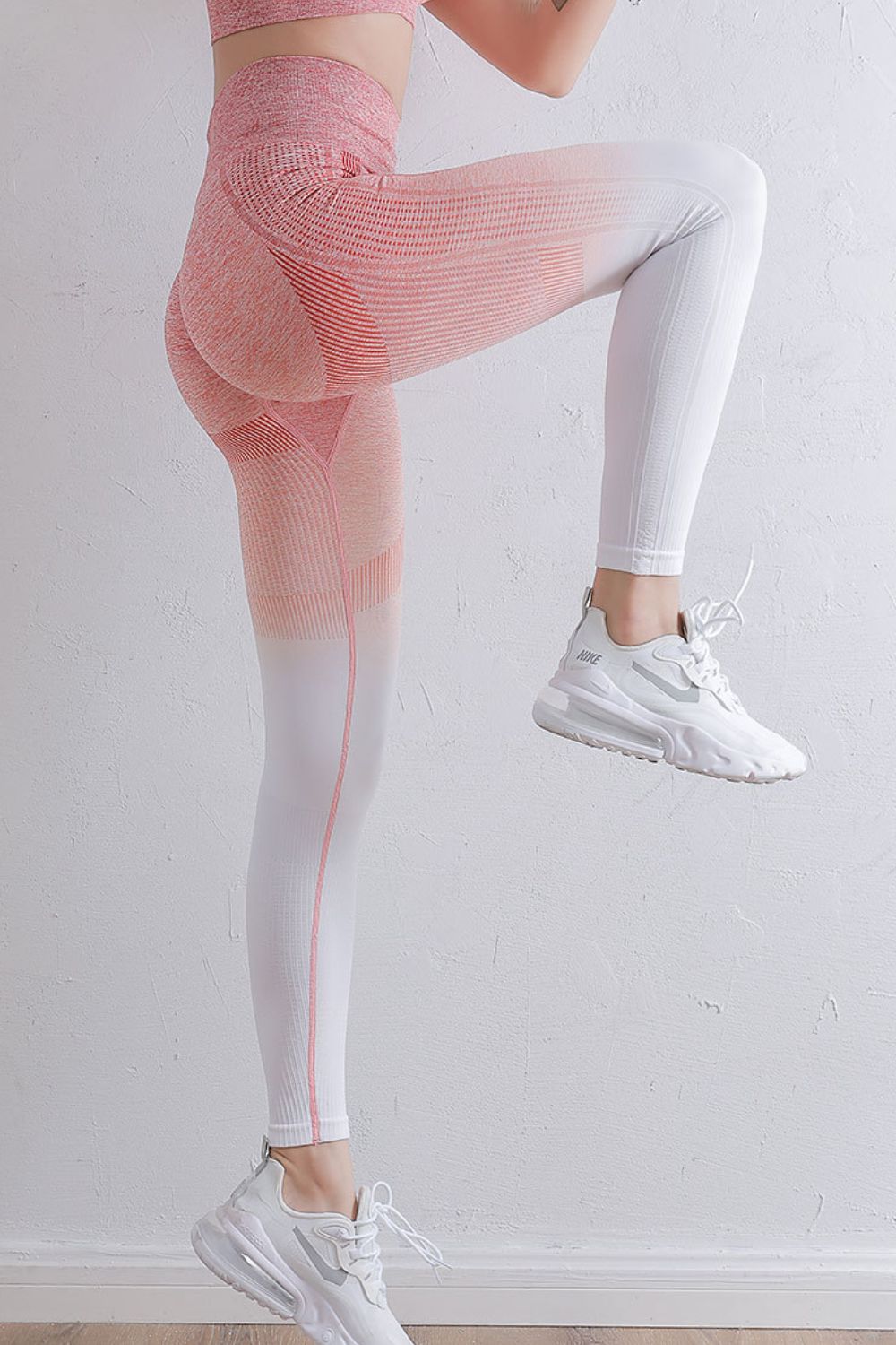 Gradient High Waist Sports Leggings - Lookzlike