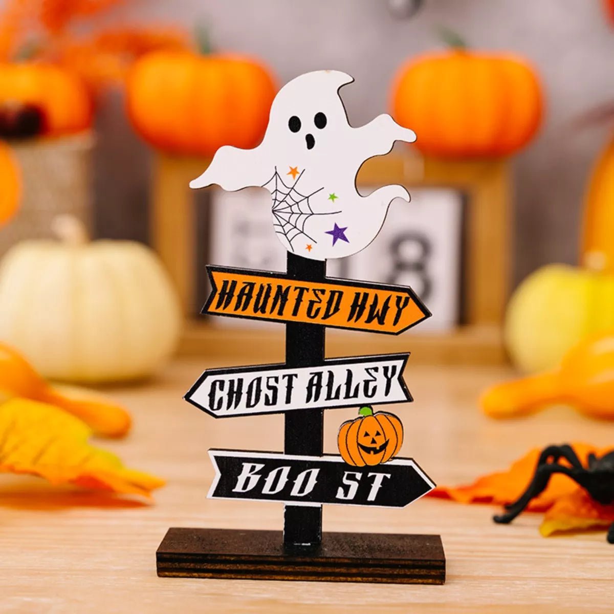 Halloween Wooden Signpost Ornaments designed for comfort and style at Lookzlike