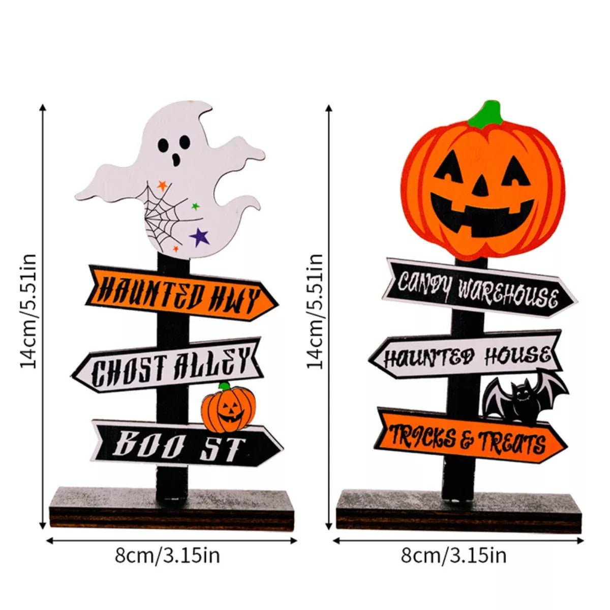 Halloween Wooden Signpost Ornaments designed for comfort and style at Lookzlike