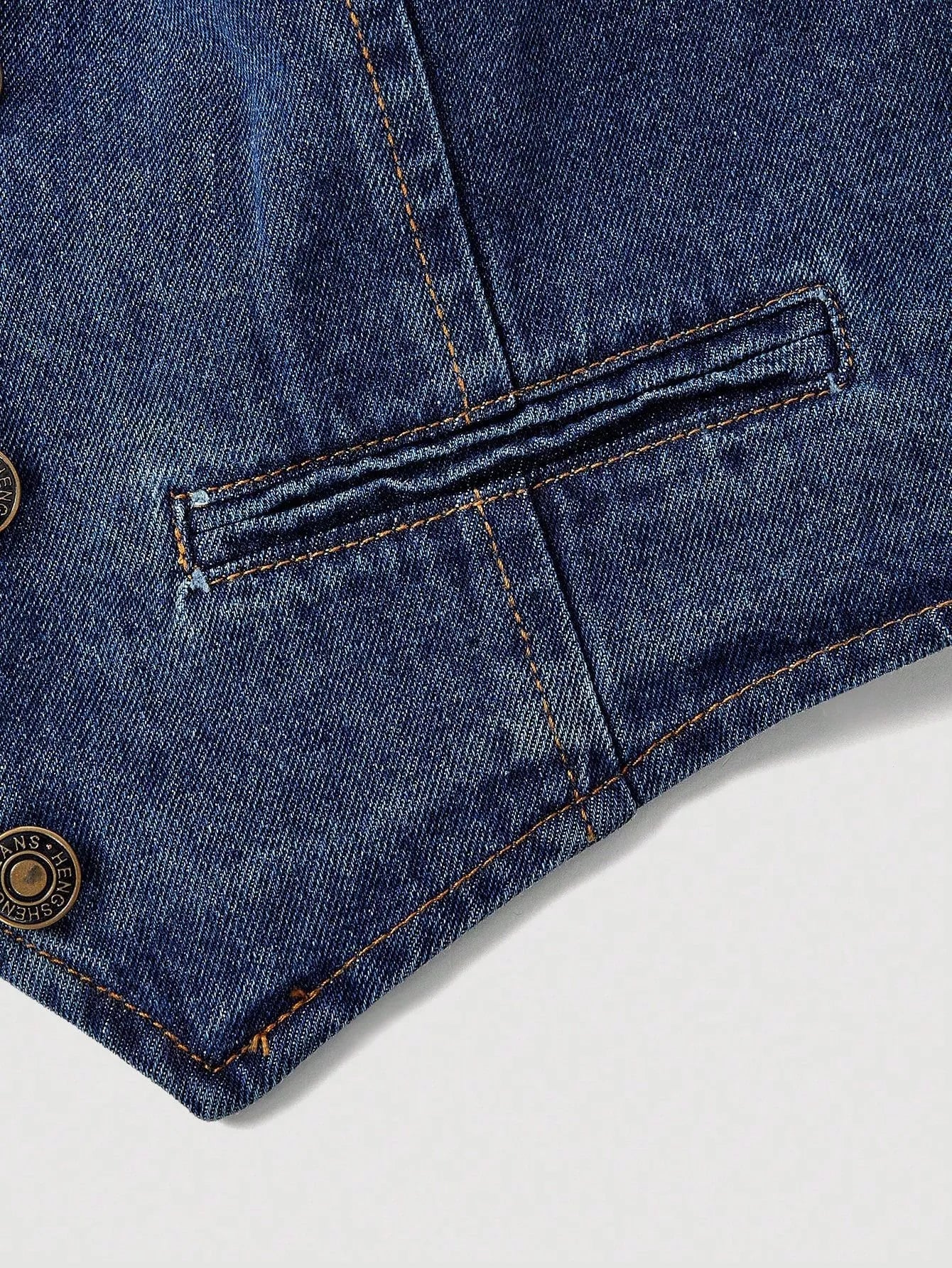 Halter Neck Denim Vest and Wide-Leg Jeans Set designed for comfort and style at Lookzlike