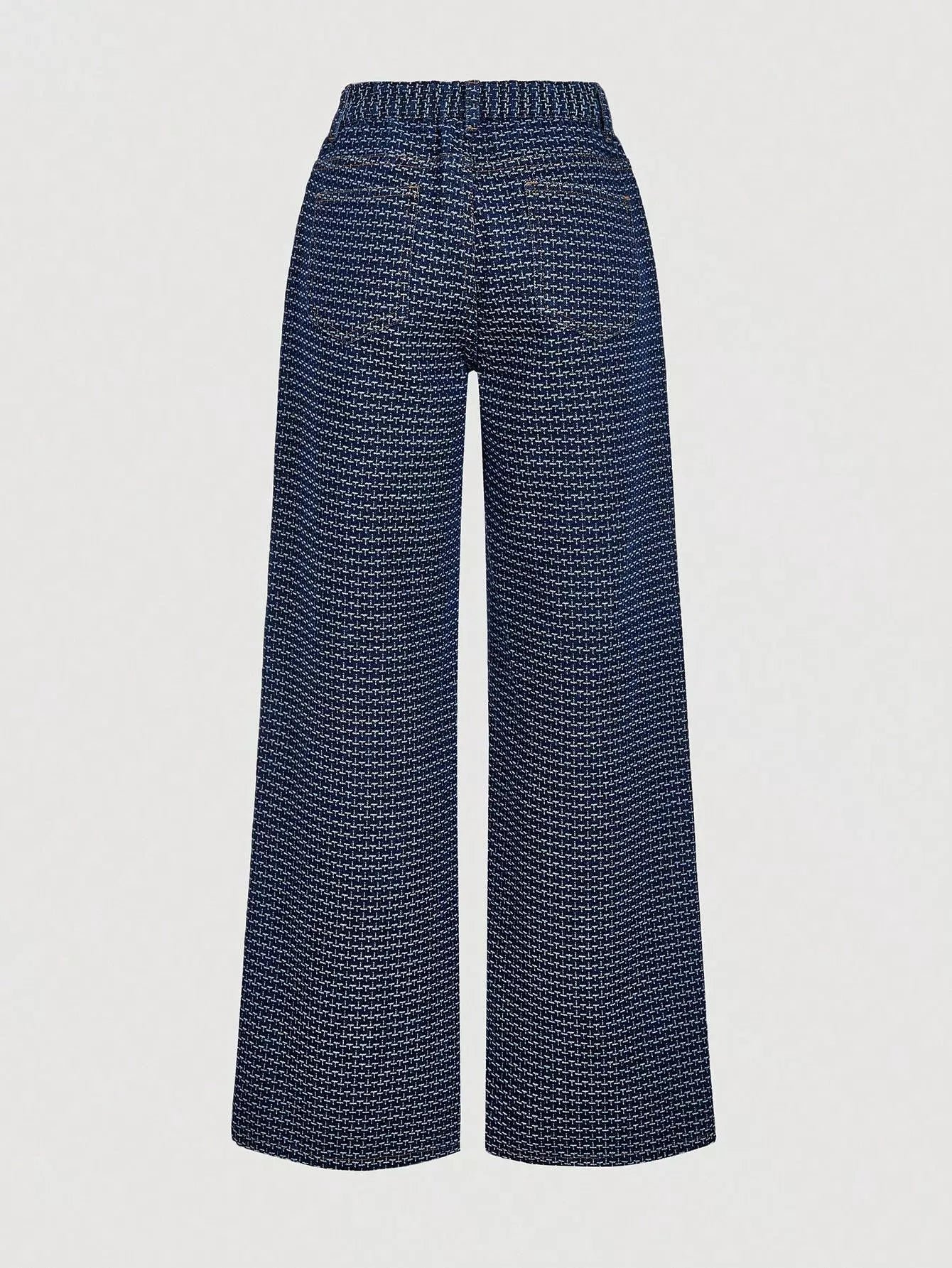 Halter Neck Denim Vest and Wide-Leg Jeans Set designed for comfort and style at Lookzlike