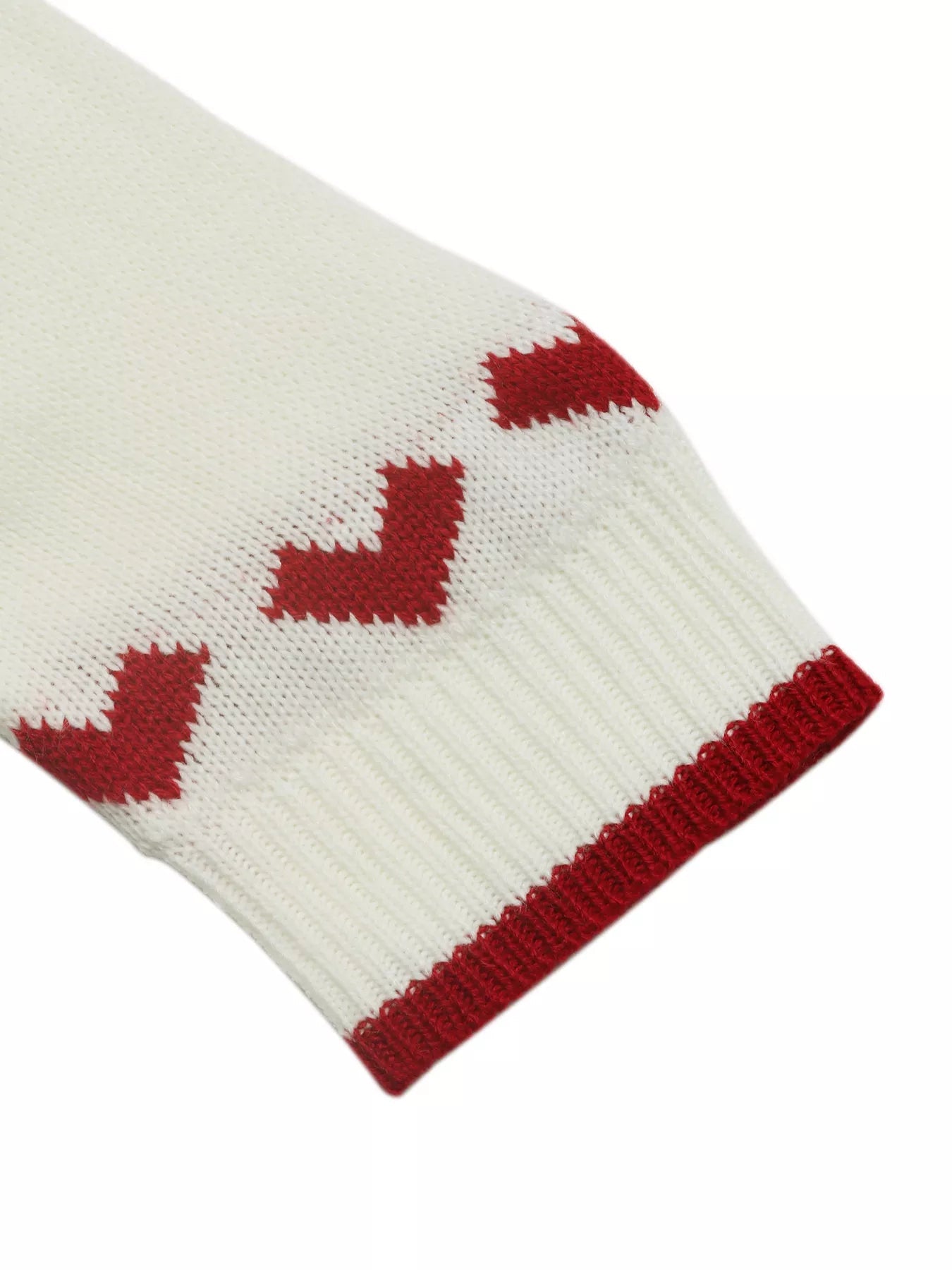 Heart Pattern Dropped Shoulder Sweater designed for comfort and style at Lookzlike