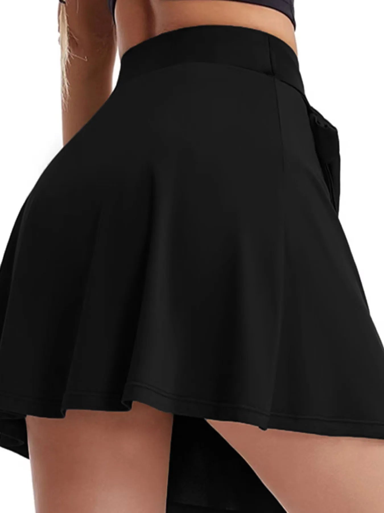 High Waist Active Skirt with Lining - Lookzlike