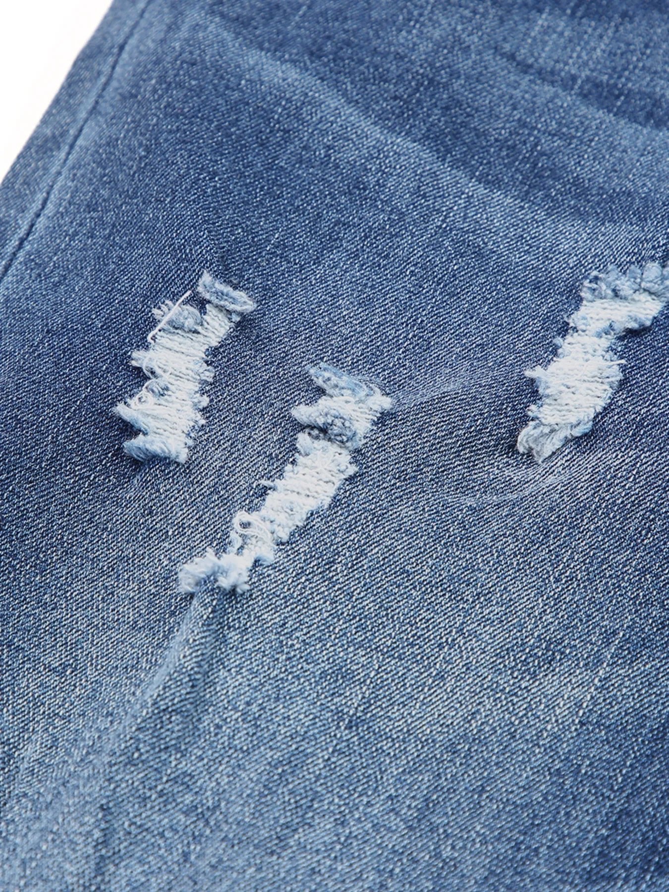 High Waist Distressed Straight Leg Jeans designed for comfort and style at Lookzlike