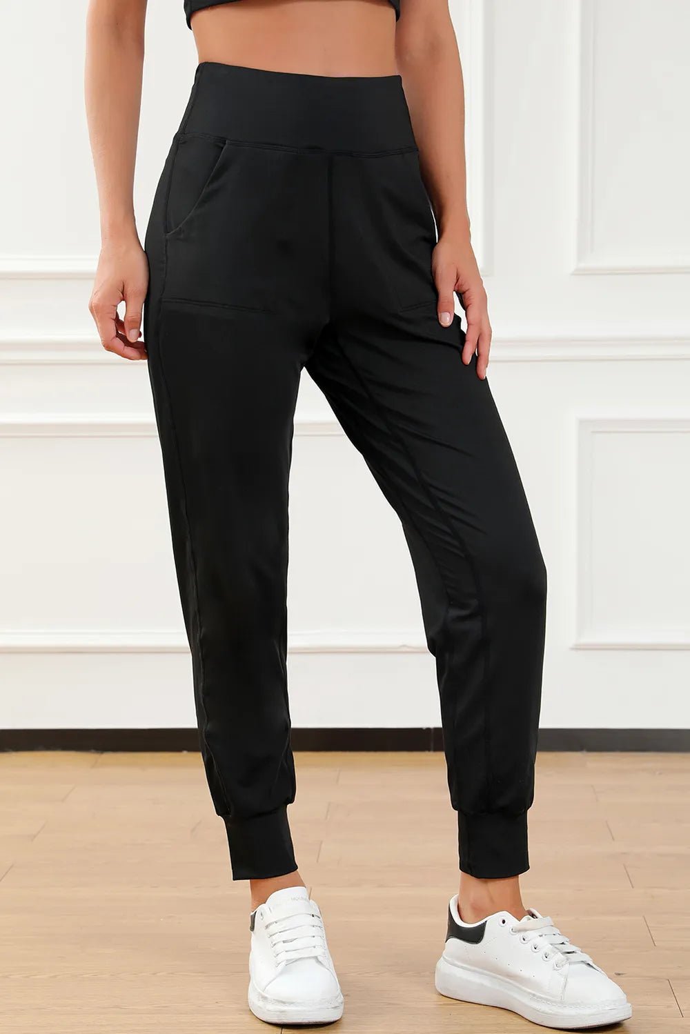 High Waist Joggers with Pockets - Lookzlike