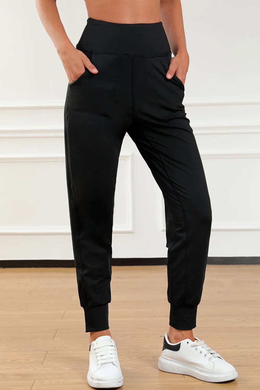 High Waist Joggers with Pockets - Lookzlike