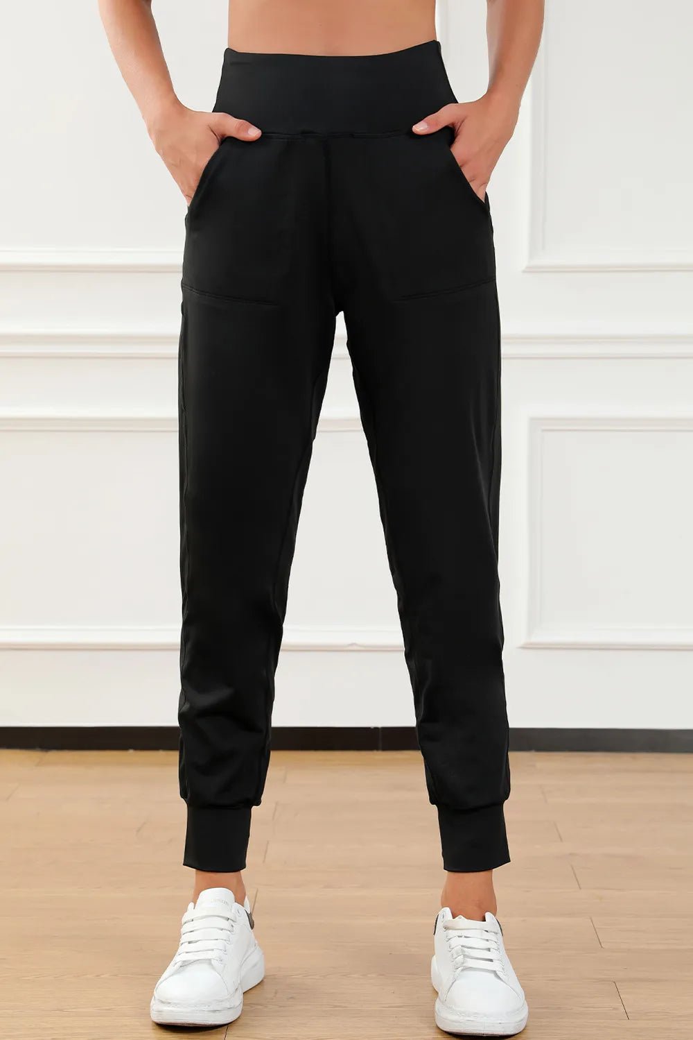 High Waist Joggers with Pockets - Lookzlike