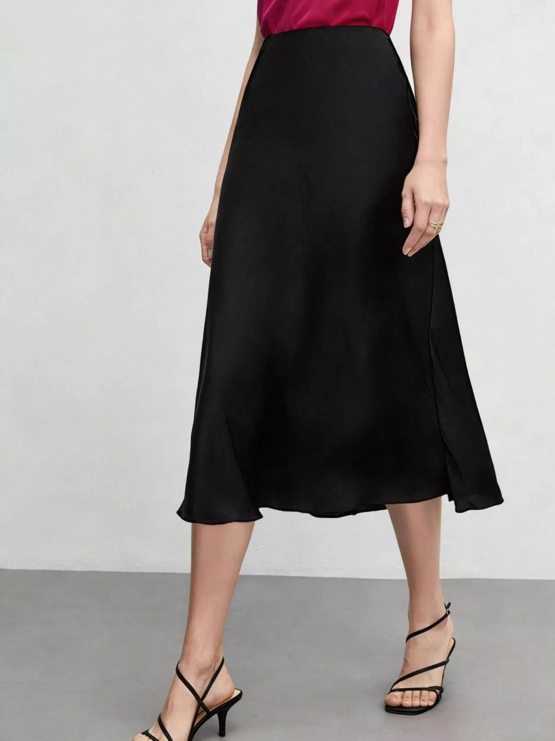 High Waist Midi Skirt designed for comfort and style at Lookzlike