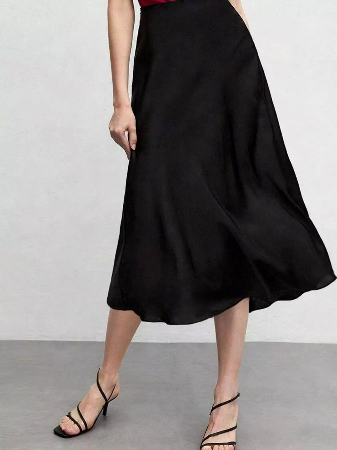 High Waist Midi Skirt designed for comfort and style at Lookzlike