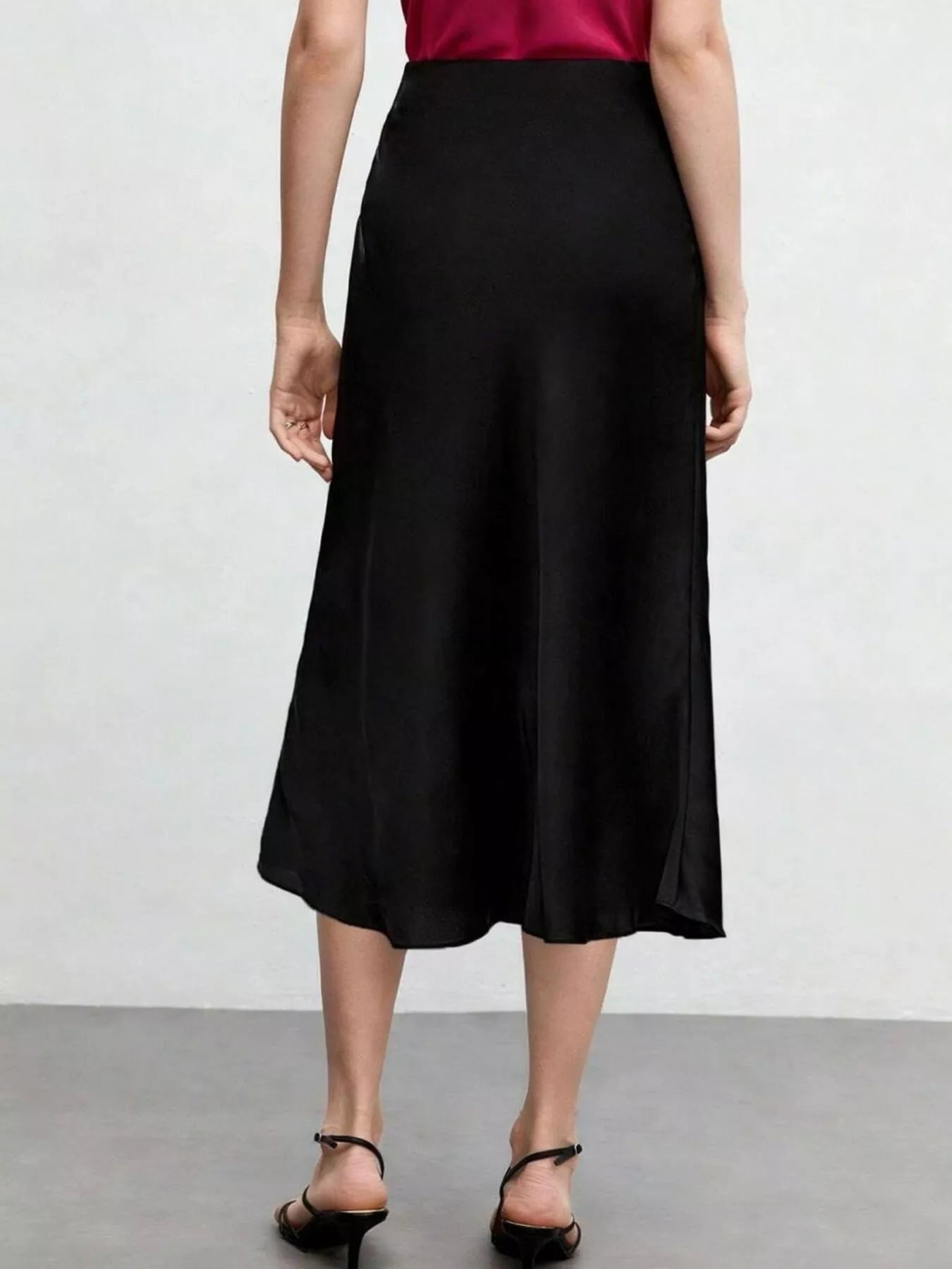 High Waist Midi Skirt designed for comfort and style at Lookzlike