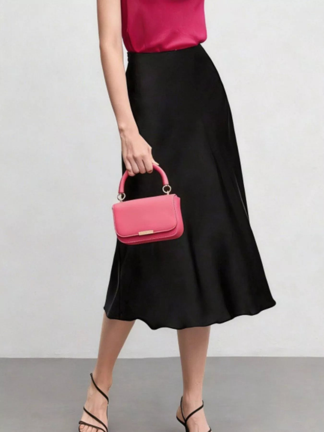 High Waist Midi Skirt designed for comfort and style at Lookzlike