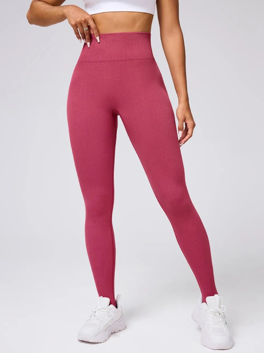 High Waist Stirrup Active Leggings - Lookzlike