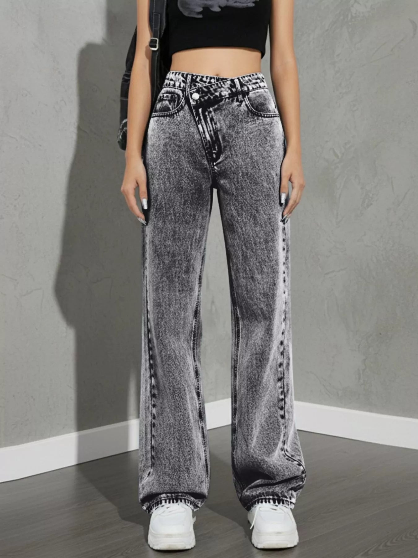 High Waist Wide Leg Jeans designed for comfort and style at Lookzlike