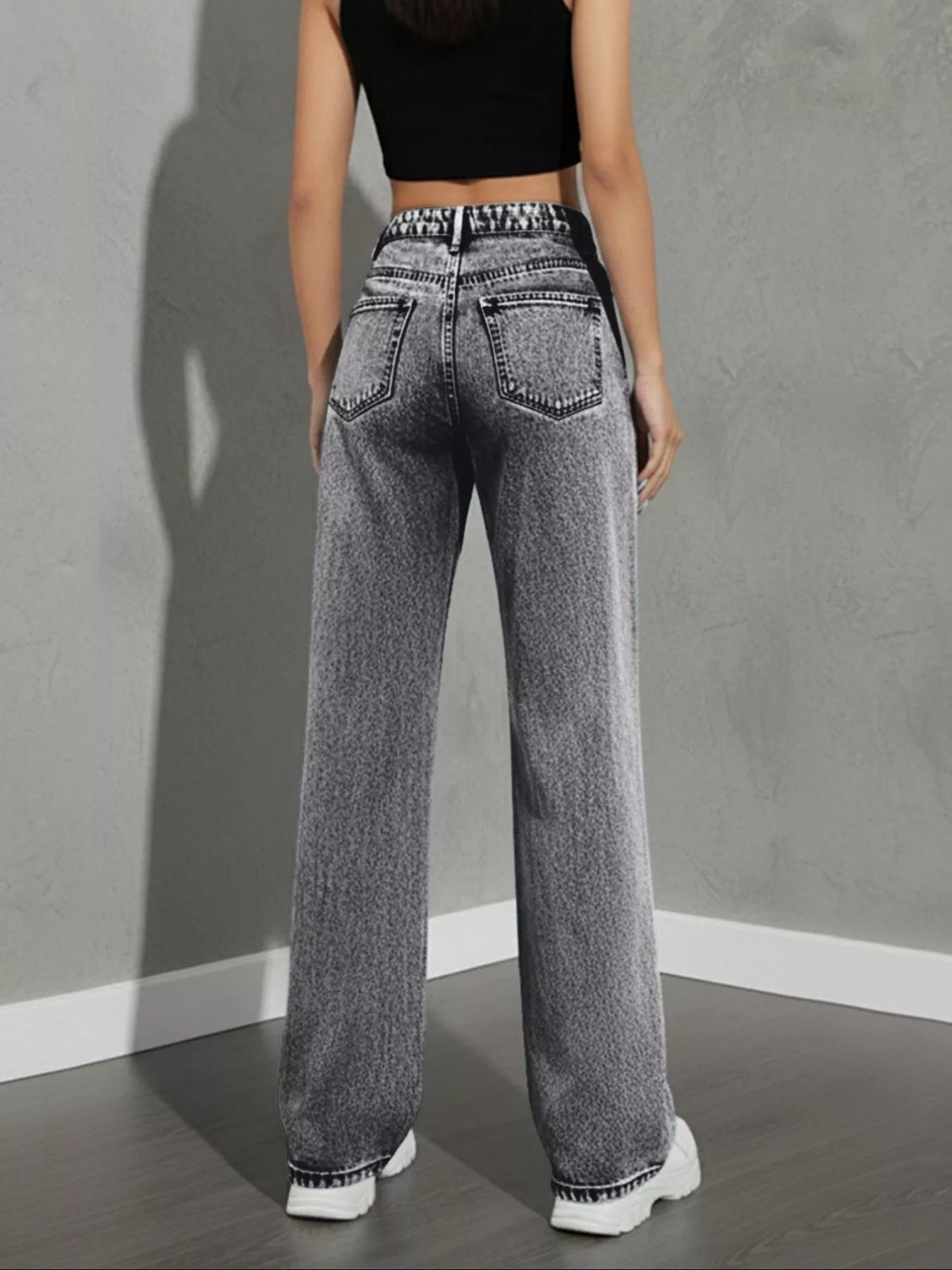 High Waist Wide Leg Jeans designed for comfort and style at Lookzlike
