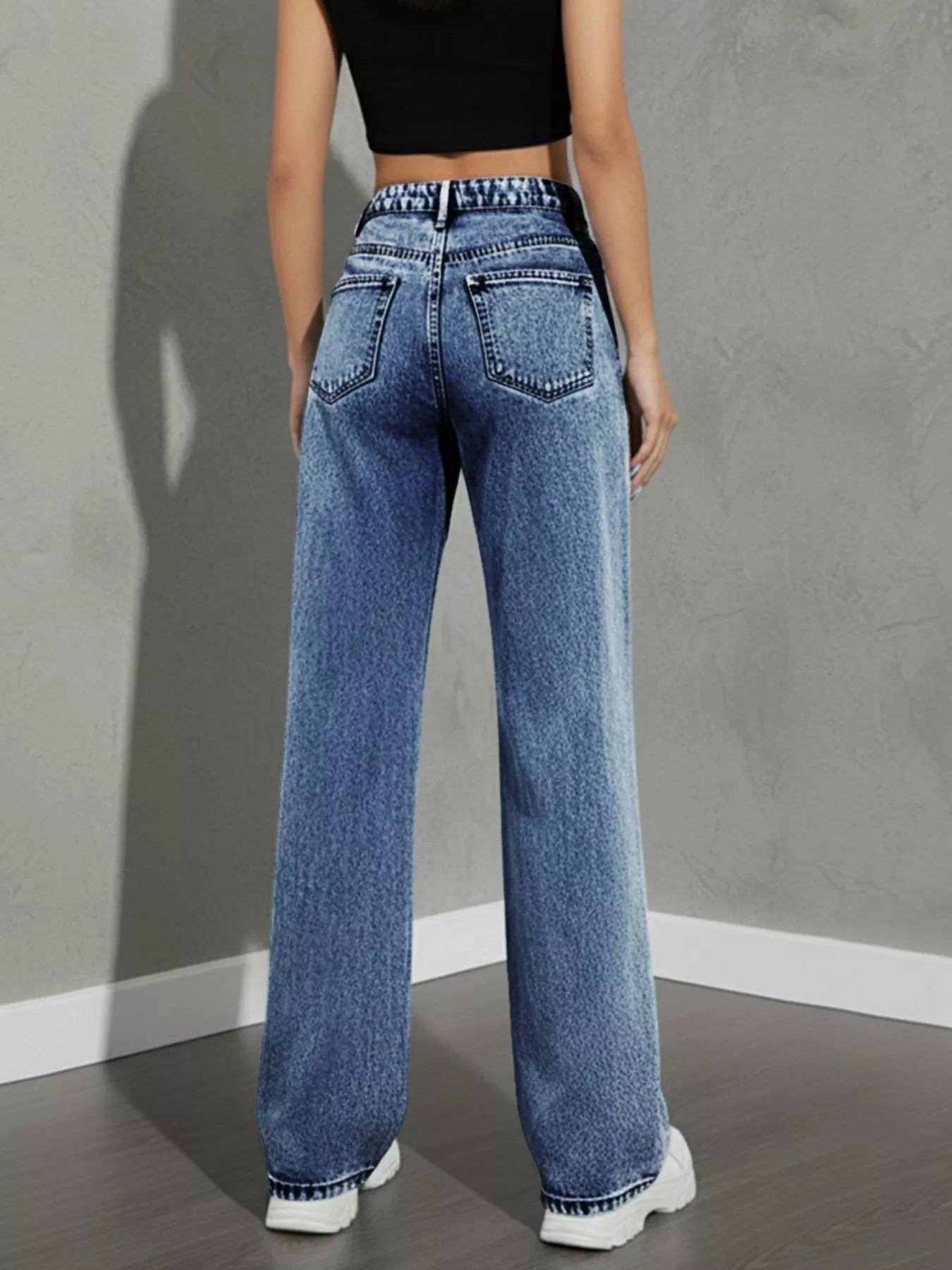 High Waist Wide Leg Jeans designed for comfort and style at Lookzlike