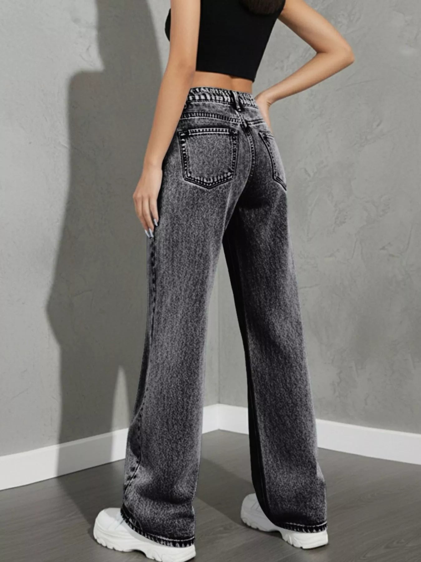 High Waist Wide Leg Jeans designed for comfort and style at Lookzlike