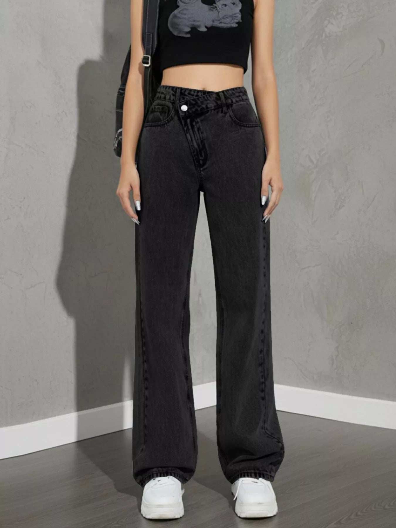 High Waist Wide Leg Jeans designed for comfort and style at Lookzlike
