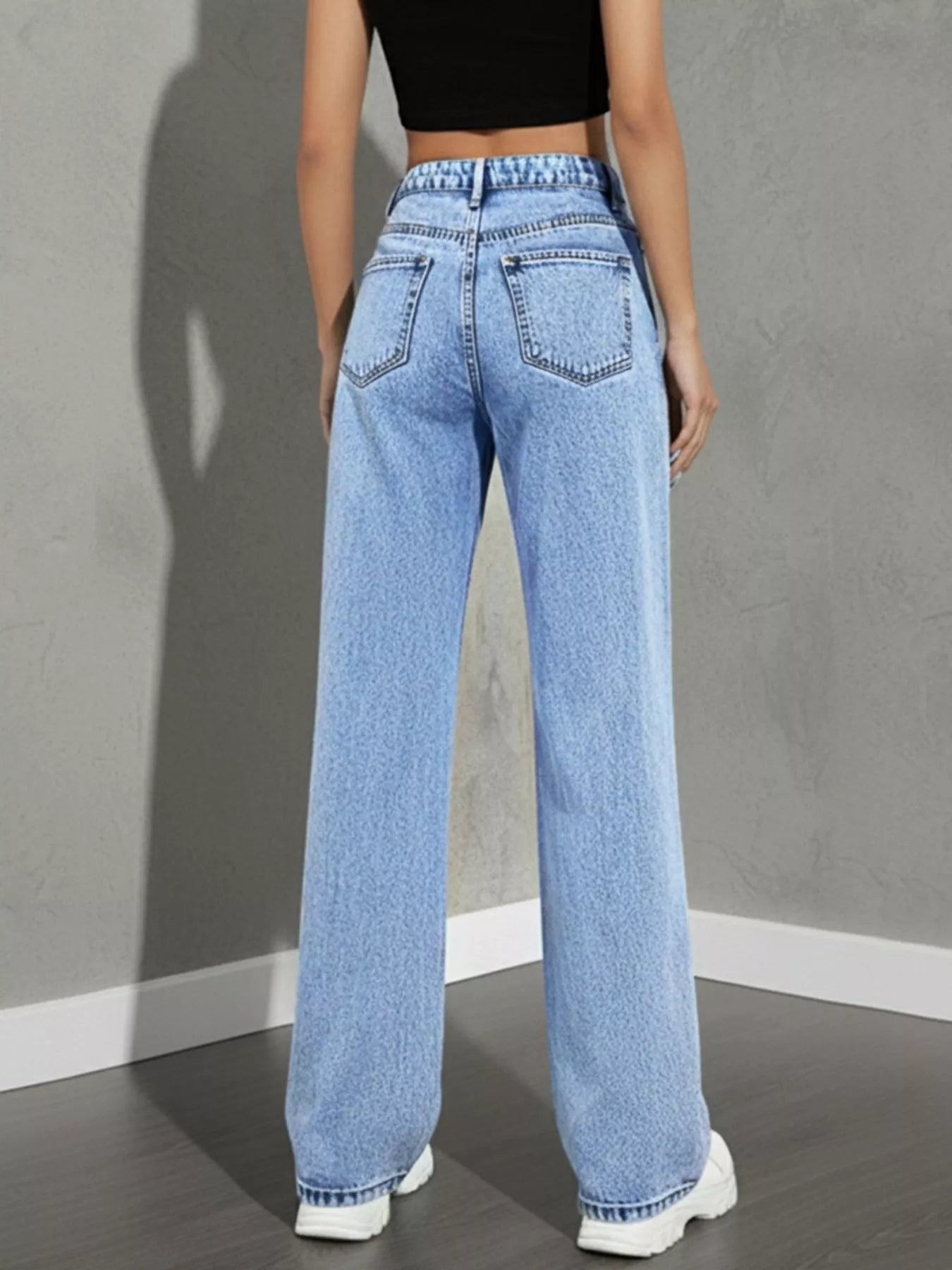 High Waist Wide Leg Jeans designed for comfort and style at Lookzlike