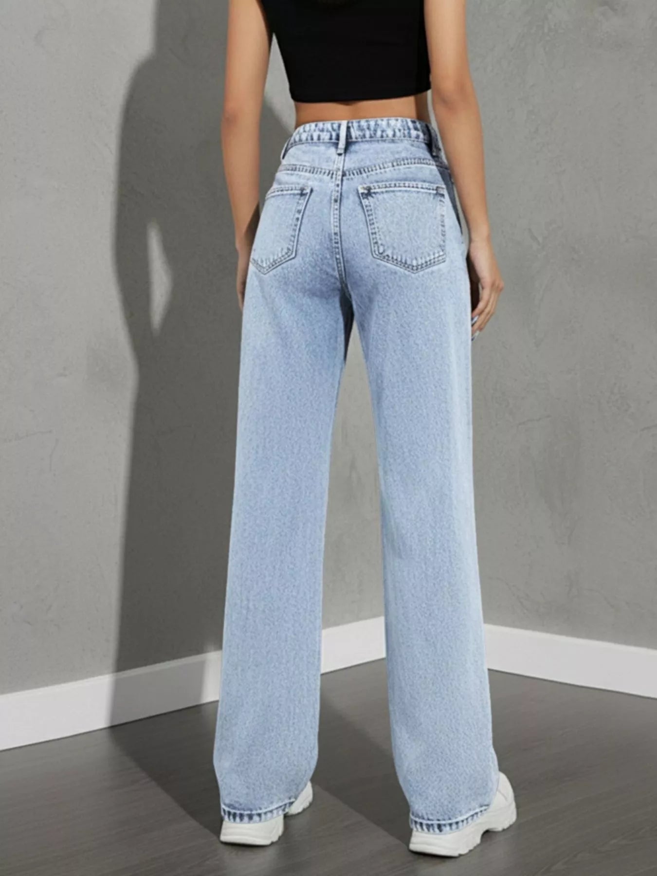 High Waist Wide Leg Jeans designed for comfort and style at Lookzlike