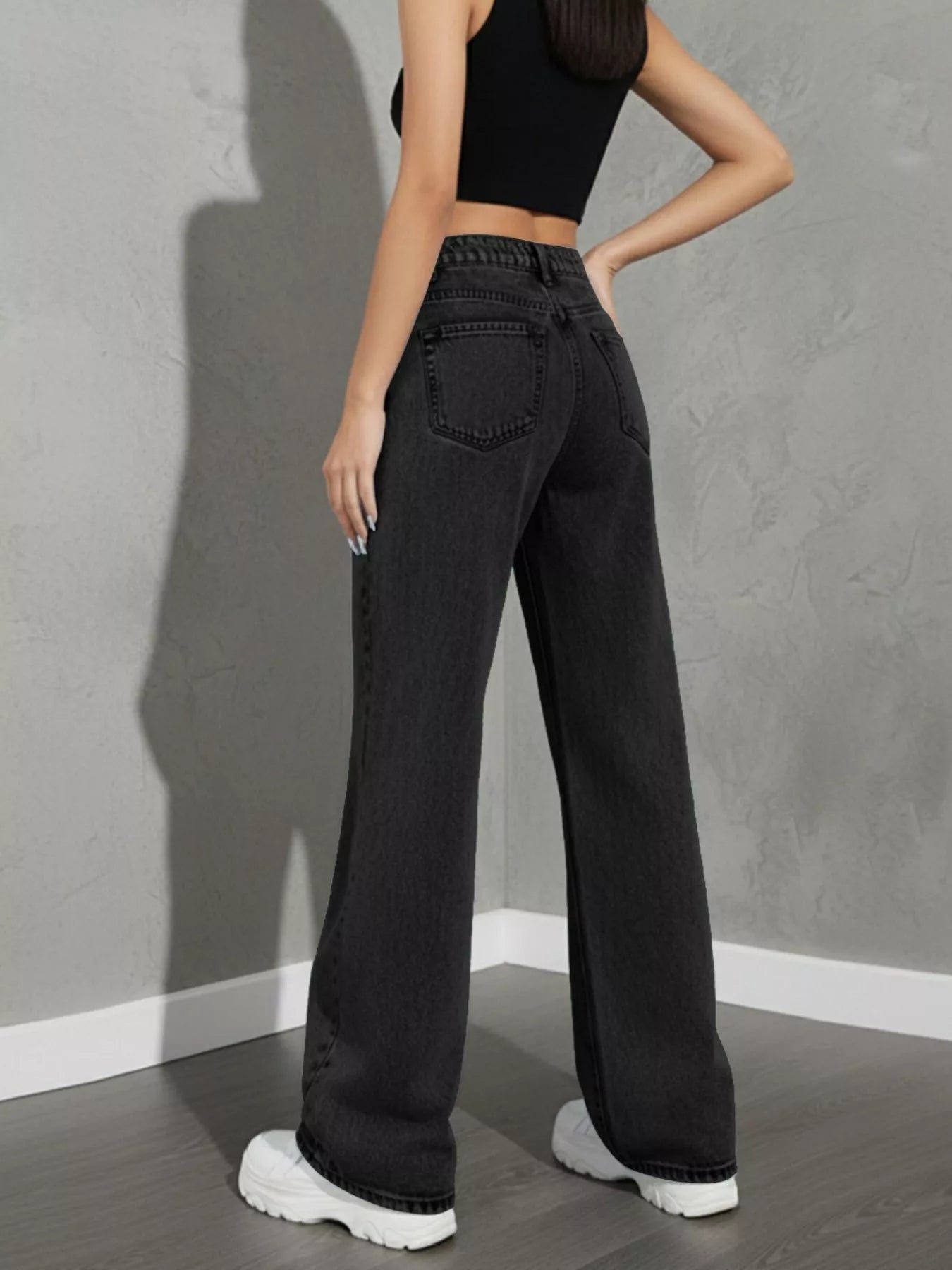 High Waist Wide Leg Jeans designed for comfort and style at Lookzlike
