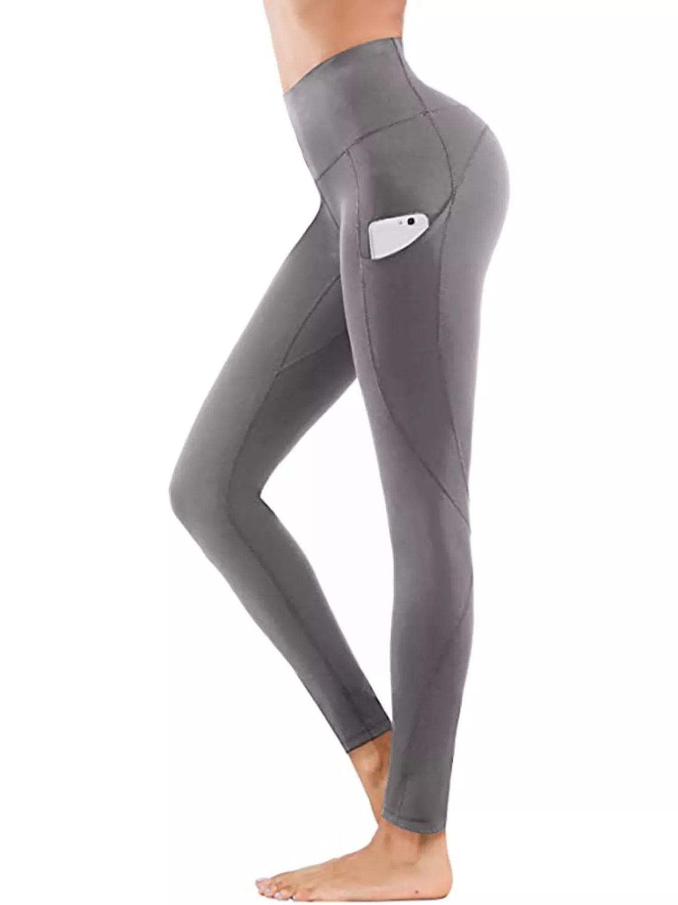 High-Waisted Active Leggings with Pocket designed for comfort and style at Lookzlike