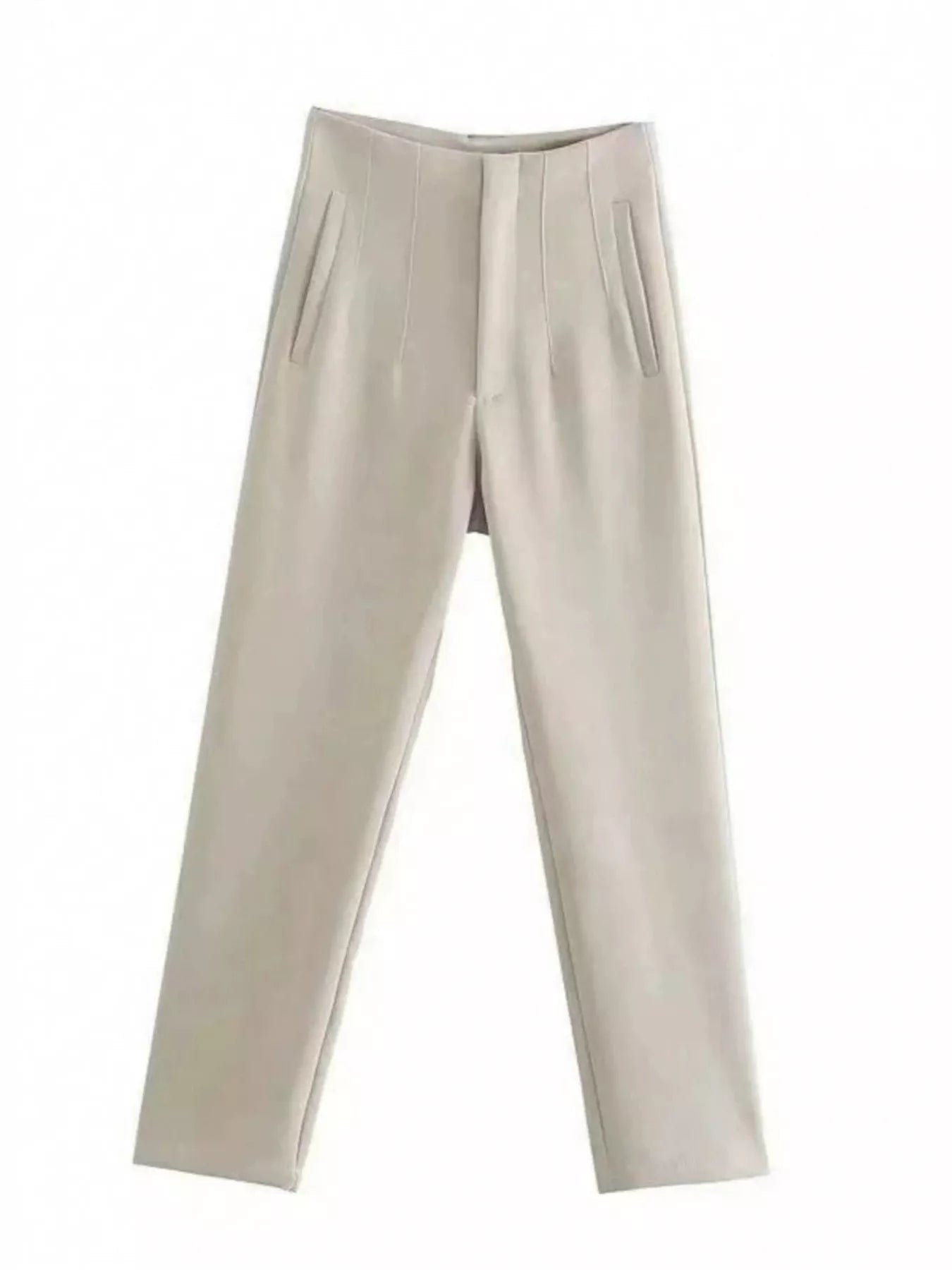 High-Waisted Straight-Leg Pants designed for comfort and style at Lookzlike