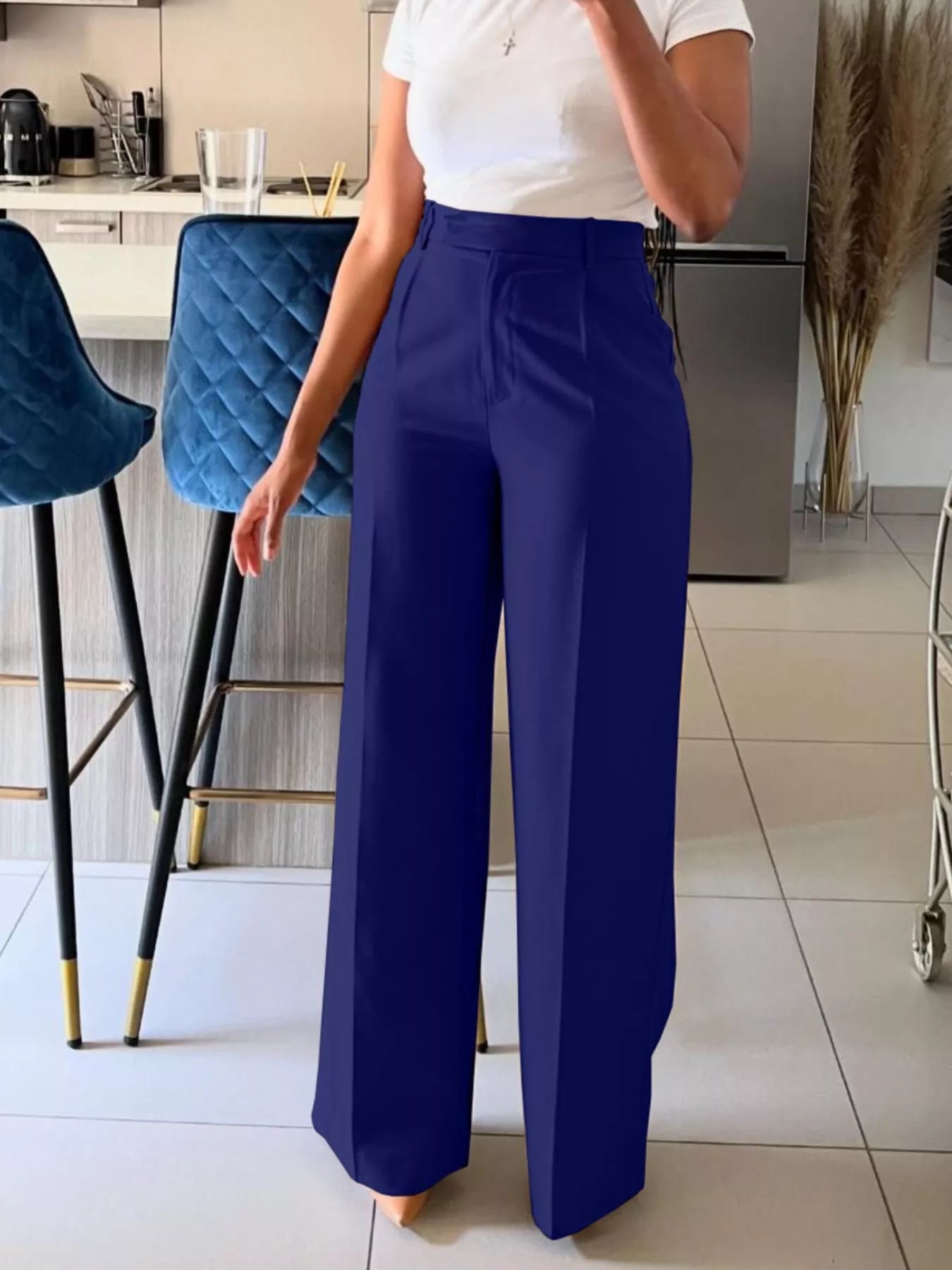 High-Waisted Wide-Leg Pants designed for comfort and style at Lookzlike