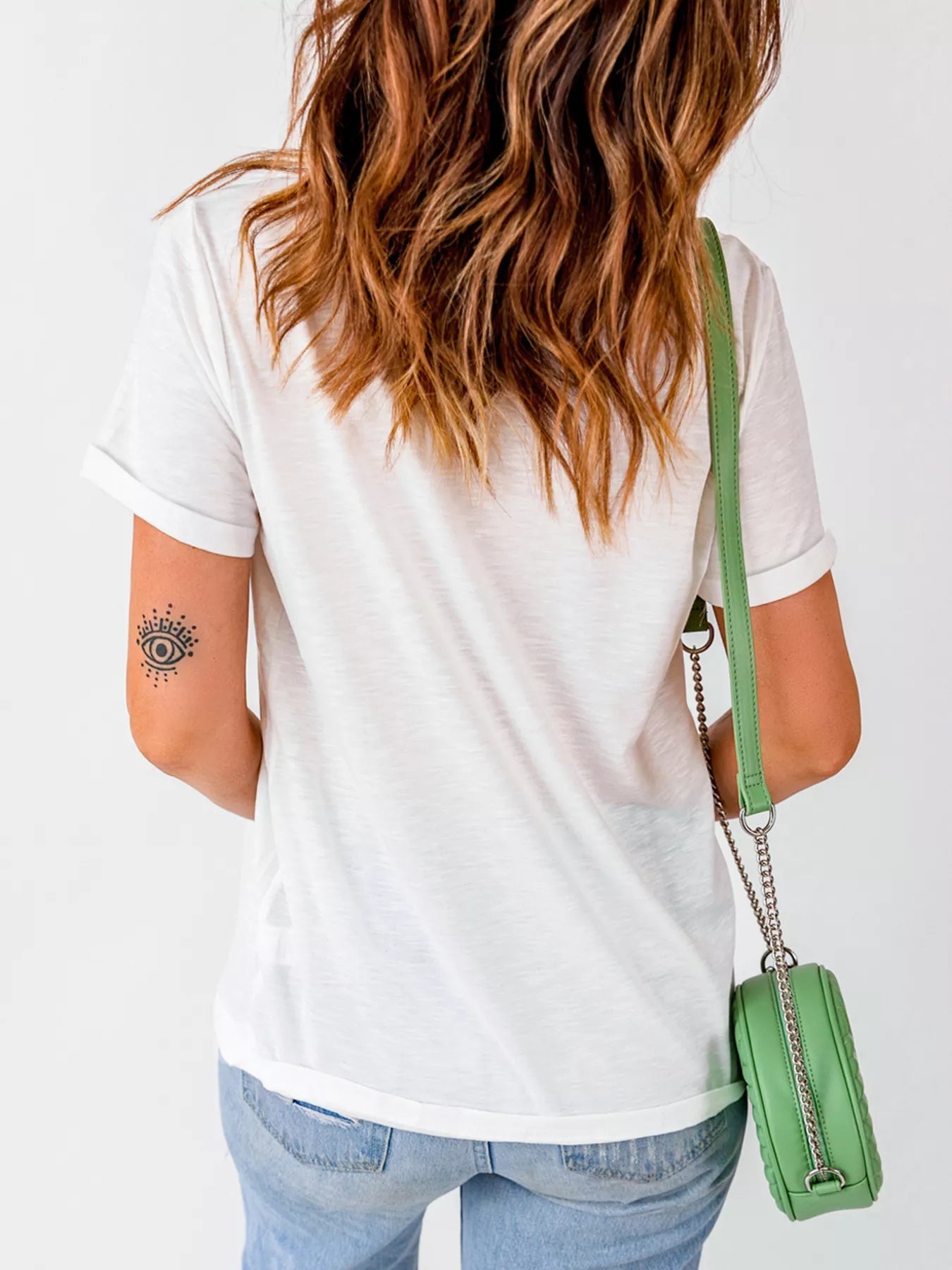 HOWDY Christmas Festive Letter Printed Crew Neck T Shirt designed for comfort and style at Lookzlike