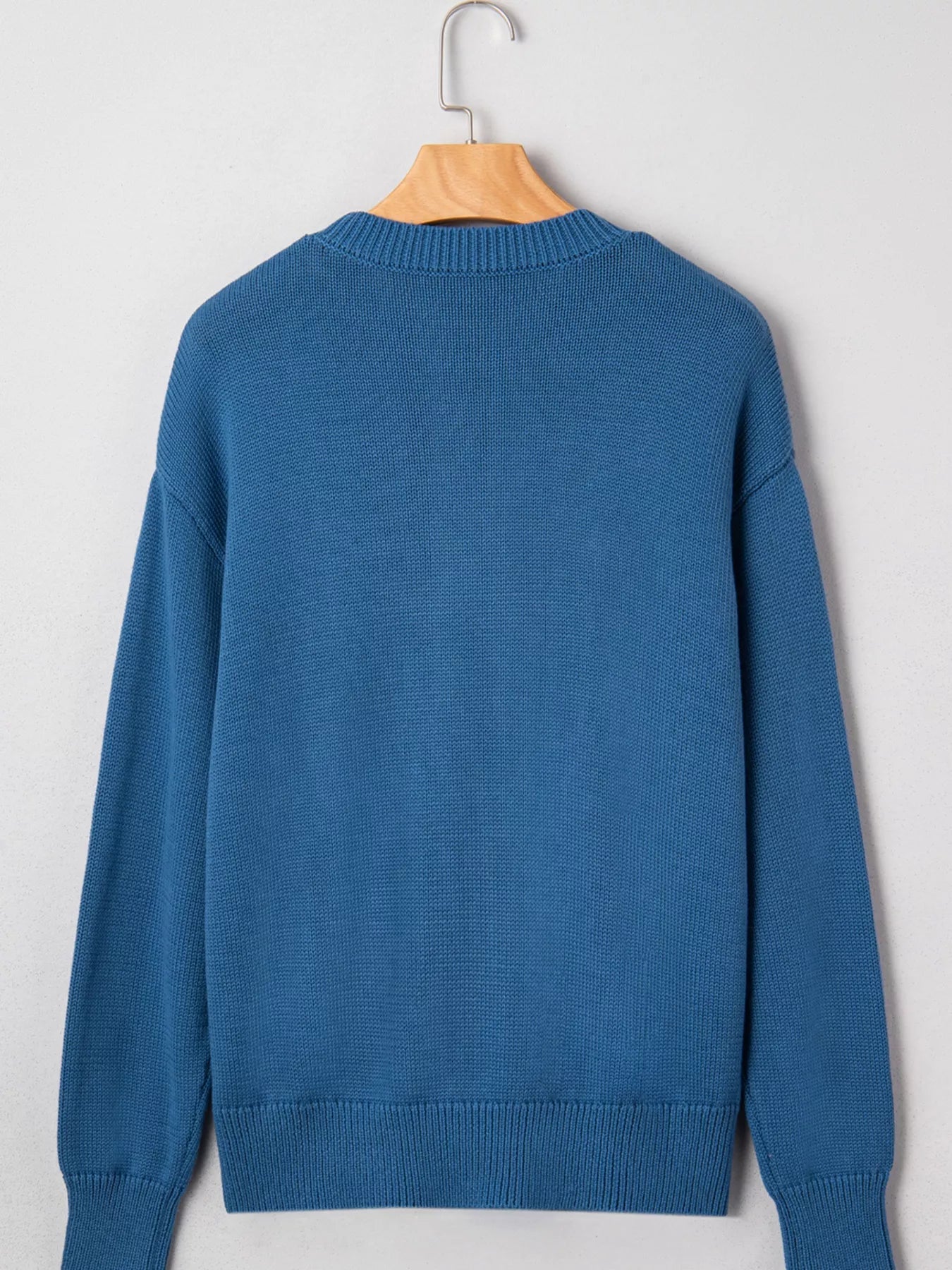 Howdy Embroidered Round Neck Sweater designed for comfort and style at Lookzlike