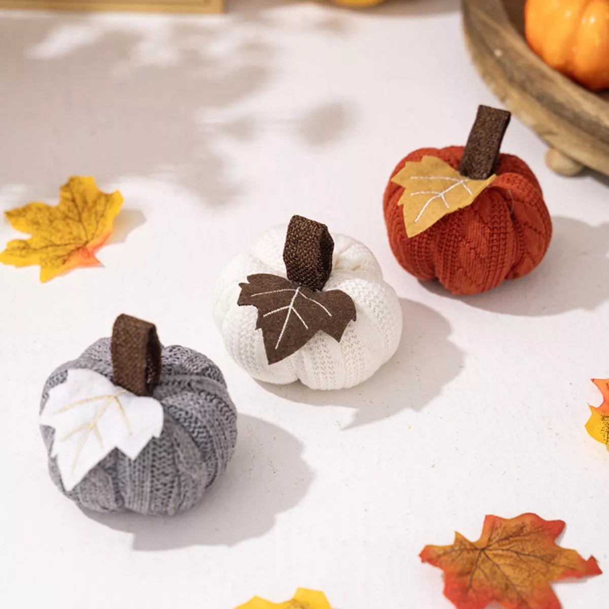 Knitted Pumpkin Decorative Ornaments designed for comfort and style at Lookzlike