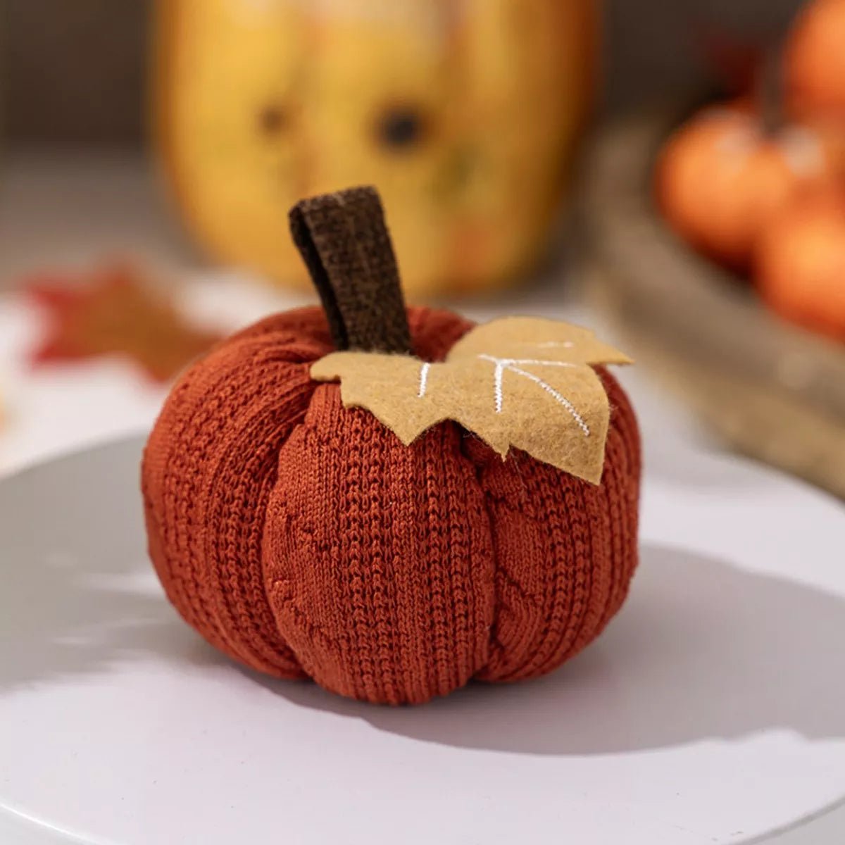 Knitted Pumpkin Decorative Ornaments designed for comfort and style at Lookzlike