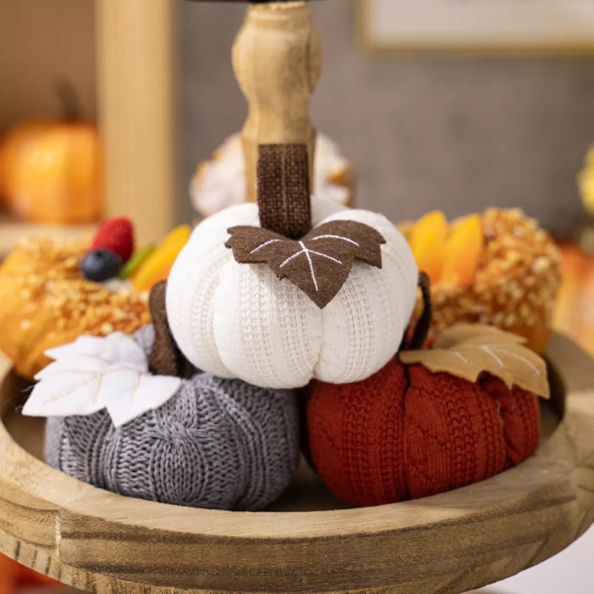 Knitted Pumpkin Decorative Ornaments designed for comfort and style at Lookzlike