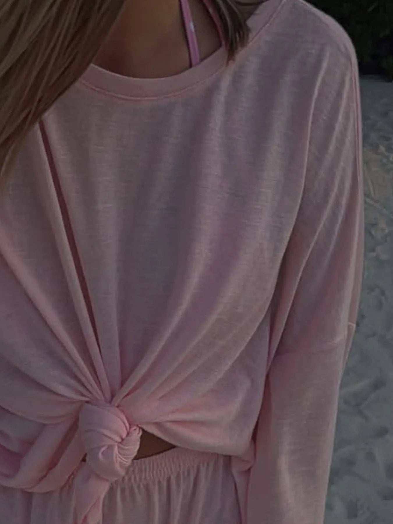 Knotted Long Sleeve T-Shirt - Lookzlike