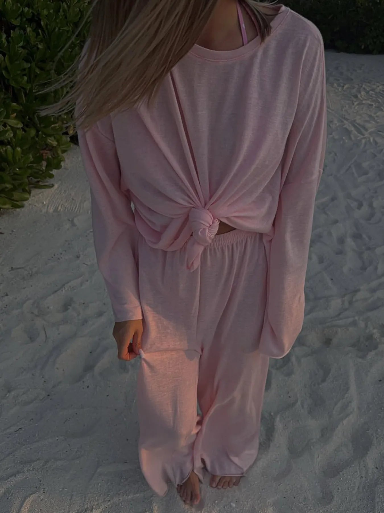 Knotted Long Sleeve T-Shirt - Lookzlike