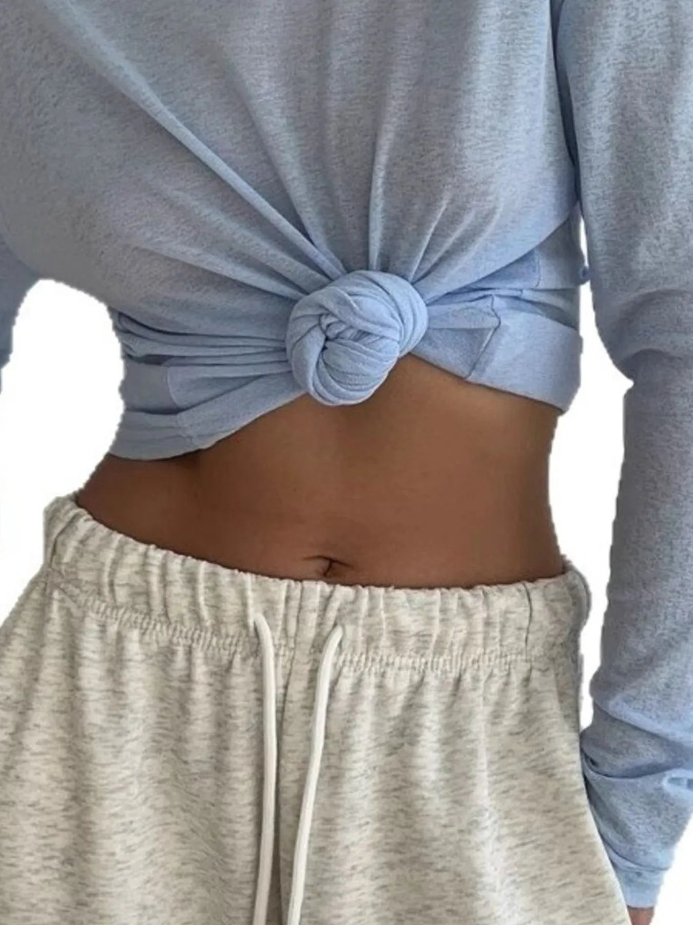 Knotted Long Sleeve T-Shirt - Lookzlike