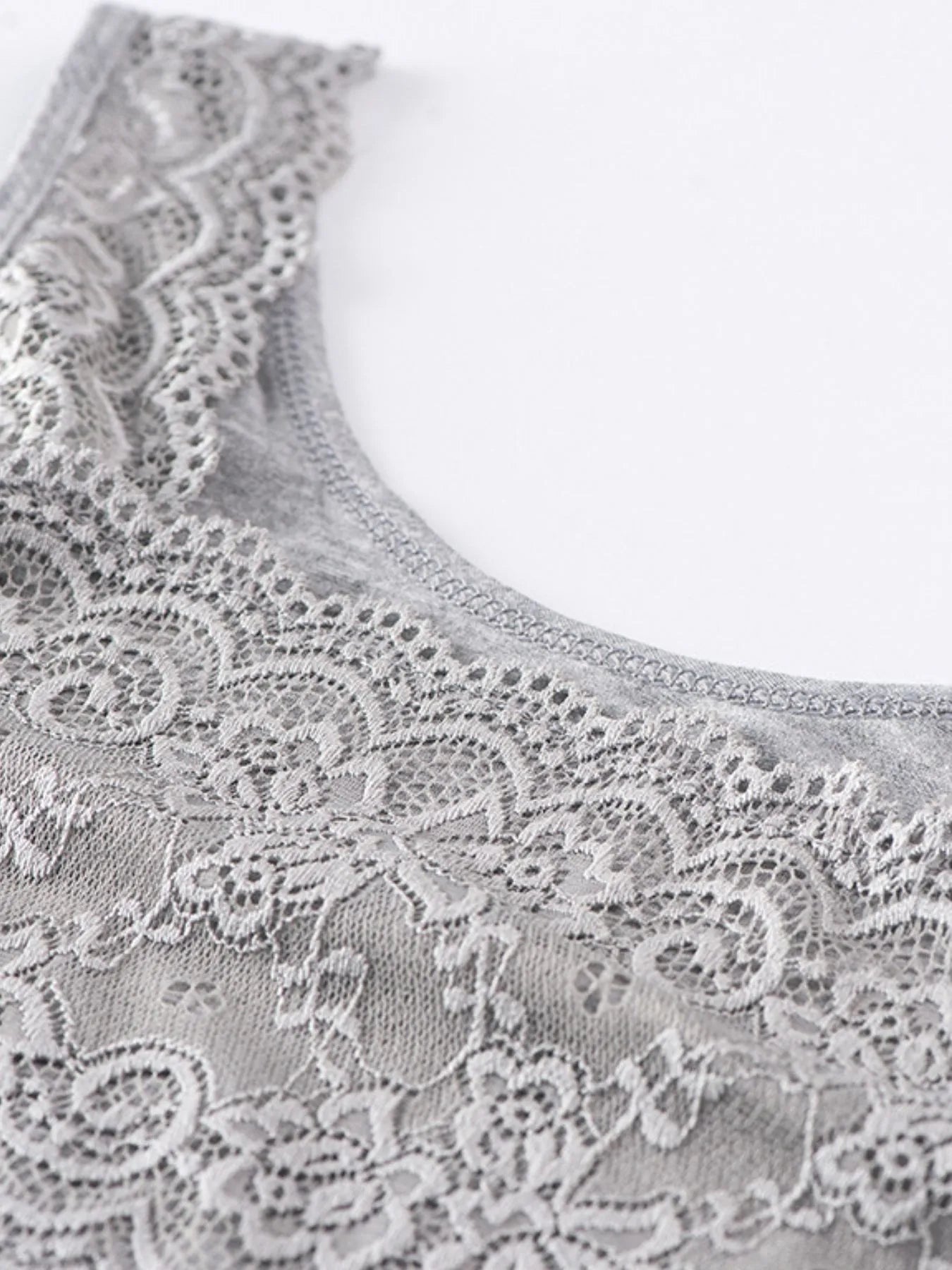 Lace Detail Square Neck Tank - Lookzlike