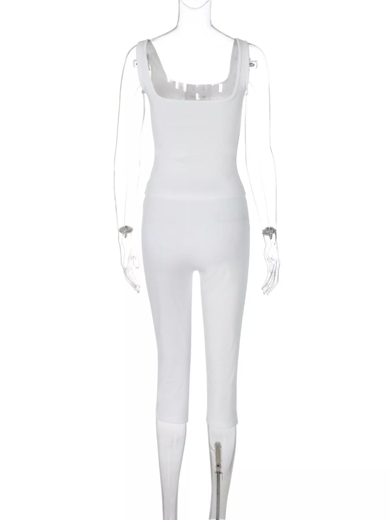Lace-Up Tank and Capris Set designed for comfort and style at Lookzlike