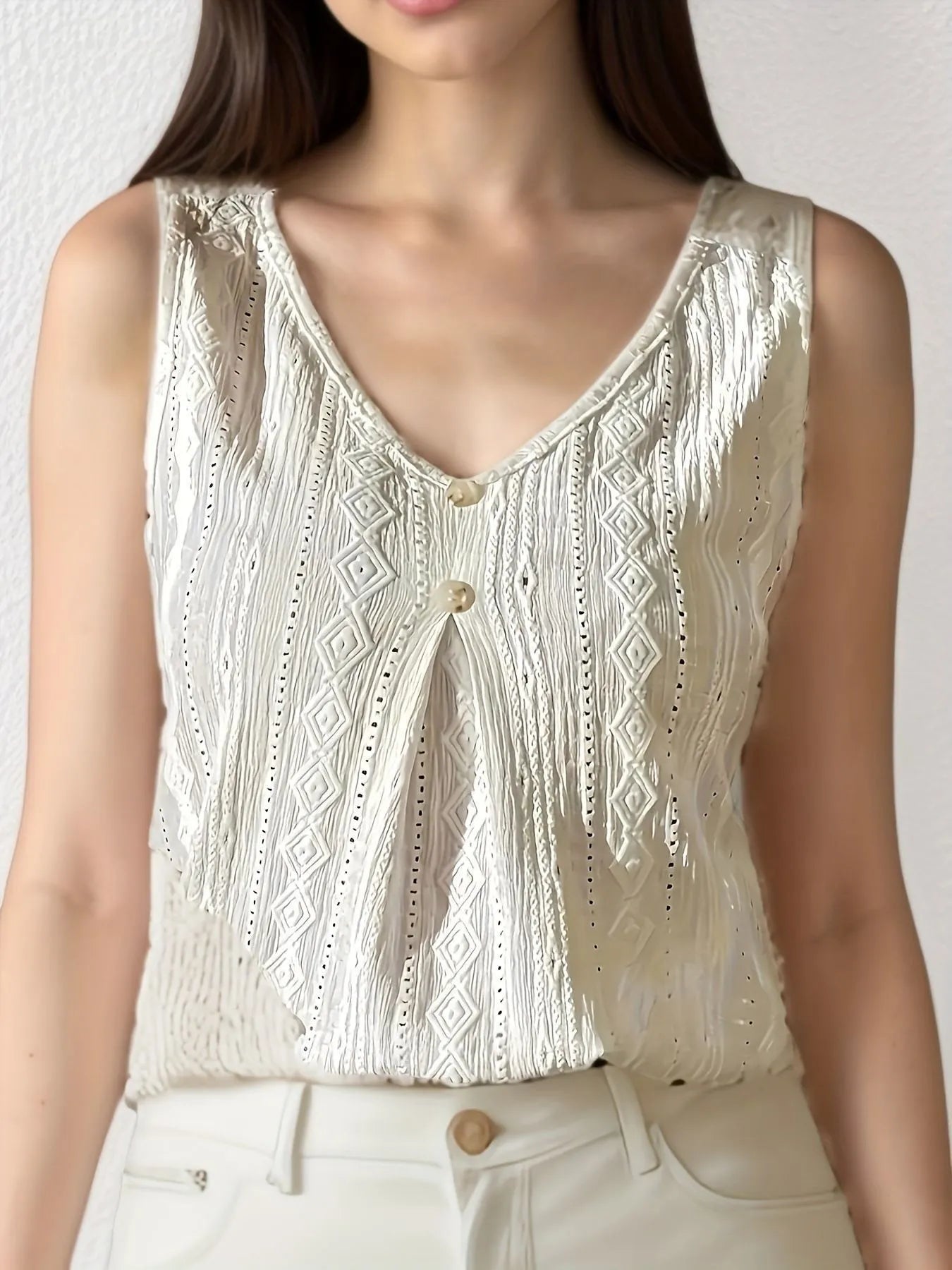 Lace V-Neck Tank - Lookzlike