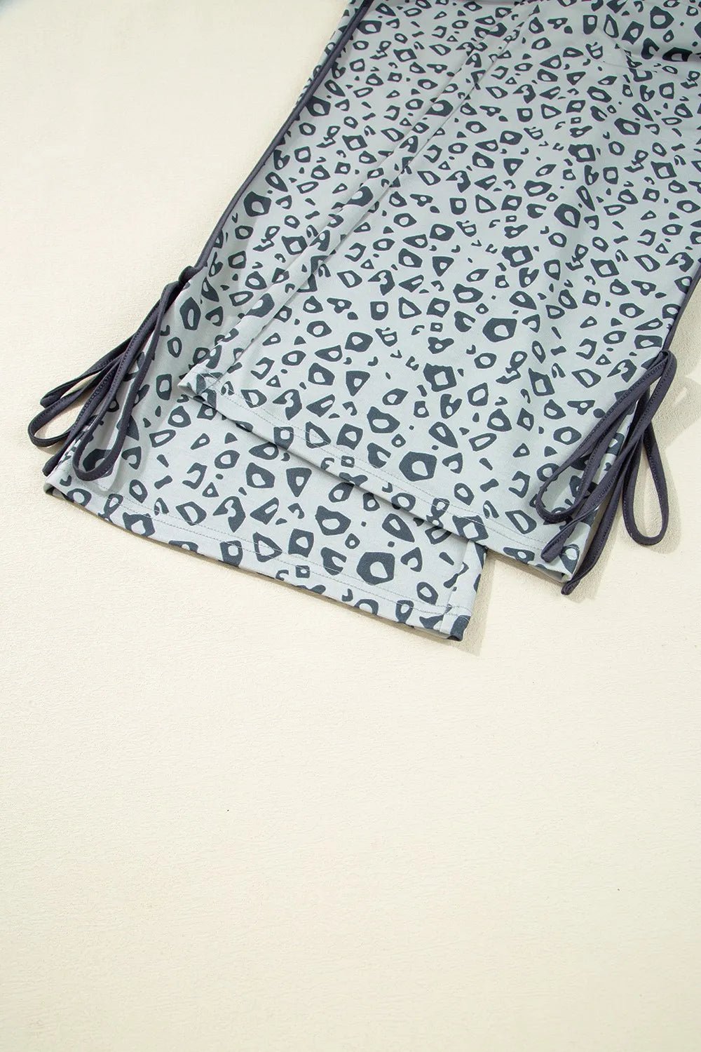 Leopard High Waist Side Bow Pants - Lookzlike