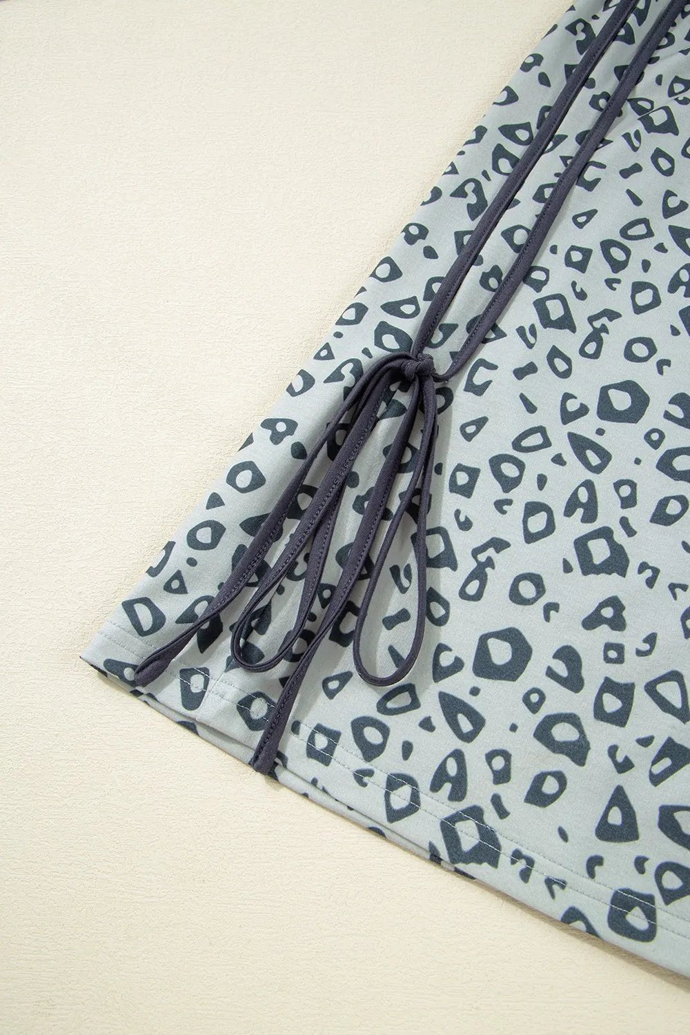 Leopard High Waist Side Bow Pants - Lookzlike