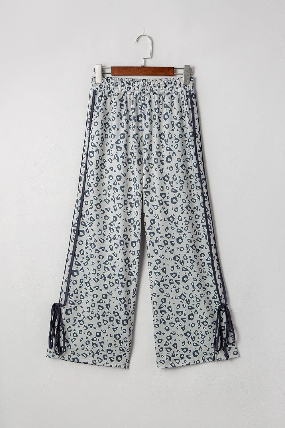 Leopard High Waist Side Bow Pants - Lookzlike