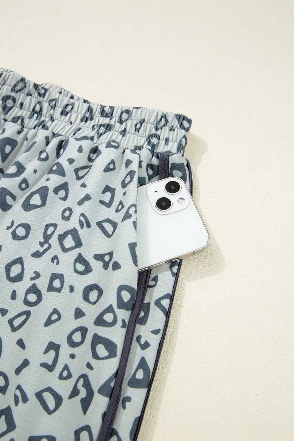 Leopard High Waist Side Bow Pants - Lookzlike