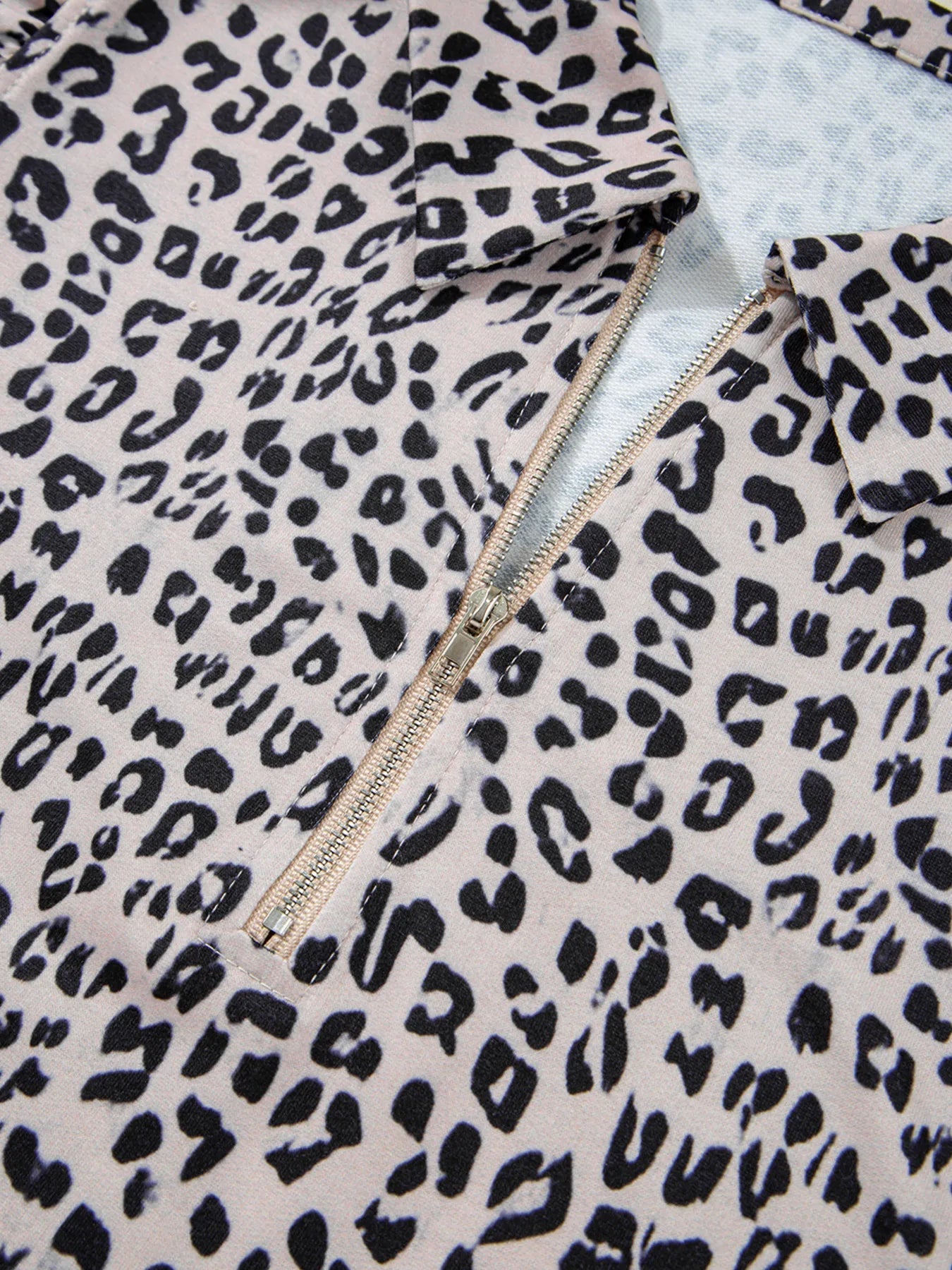 Leopard Print Cap Sleeve Top and Shorts Summer Set - Lookzlike