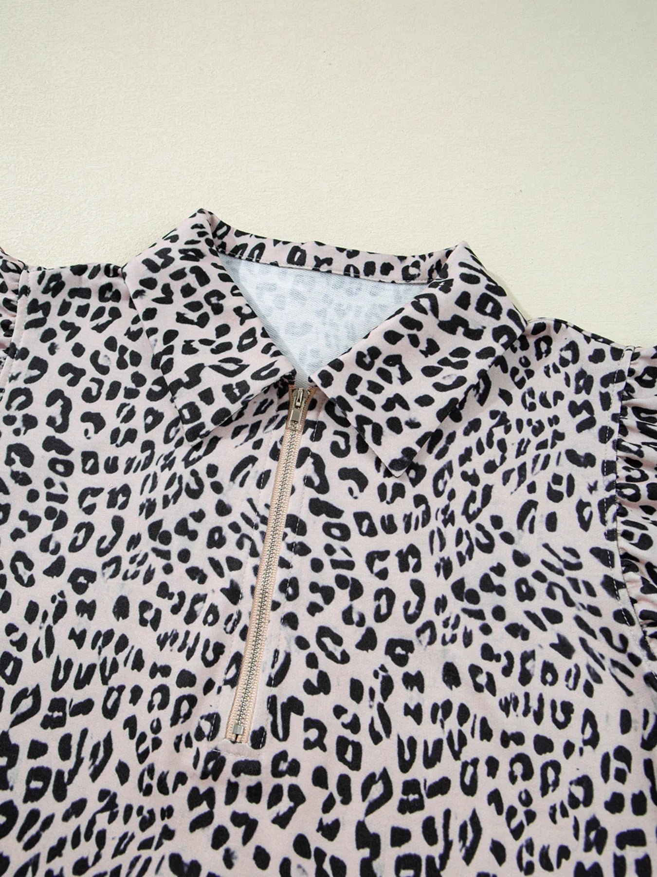 Leopard Print Cap Sleeve Top and Shorts Summer Set - Lookzlike