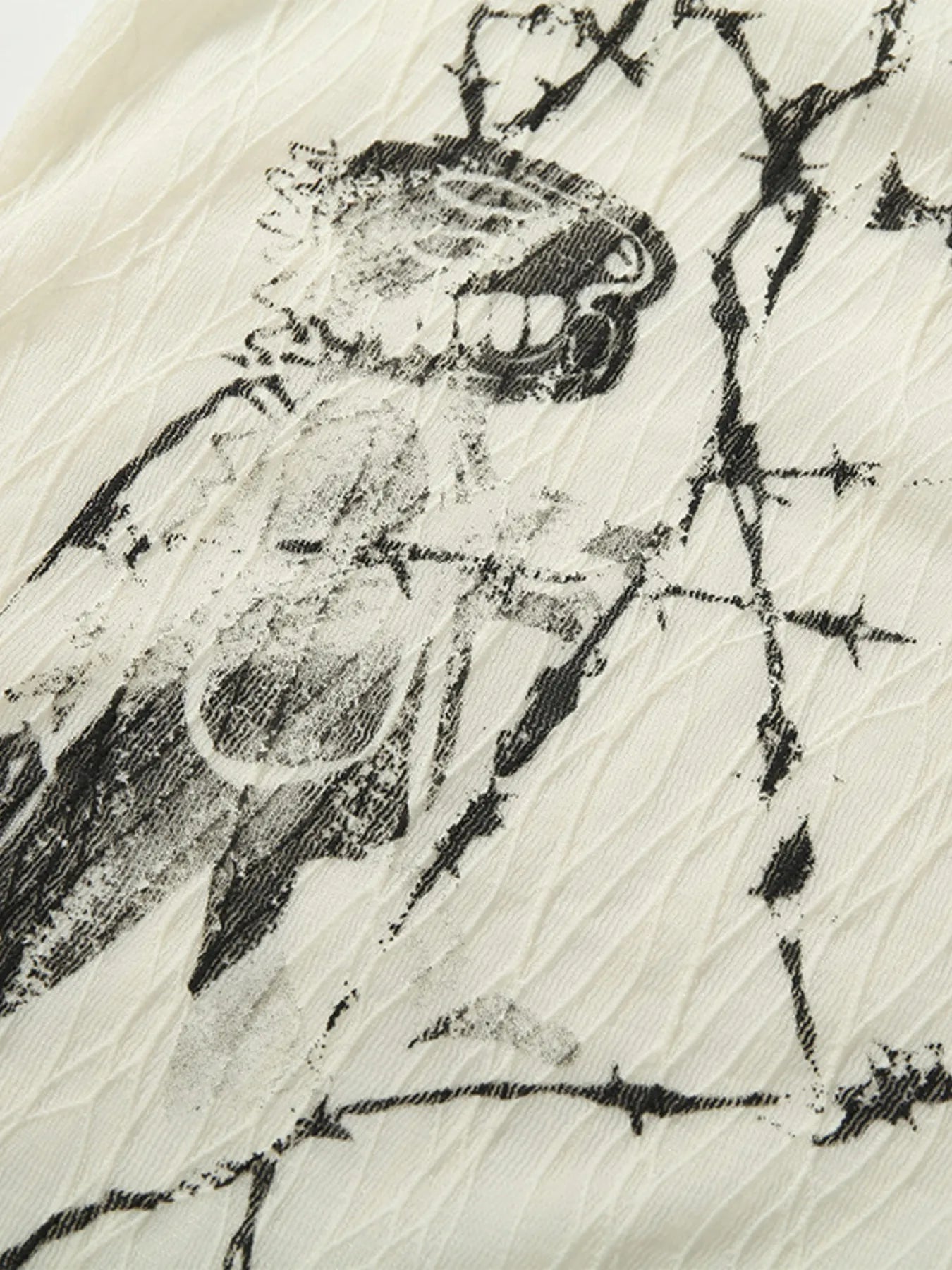 Men's Abstract Print Button-Up Shirt - Lookzlike