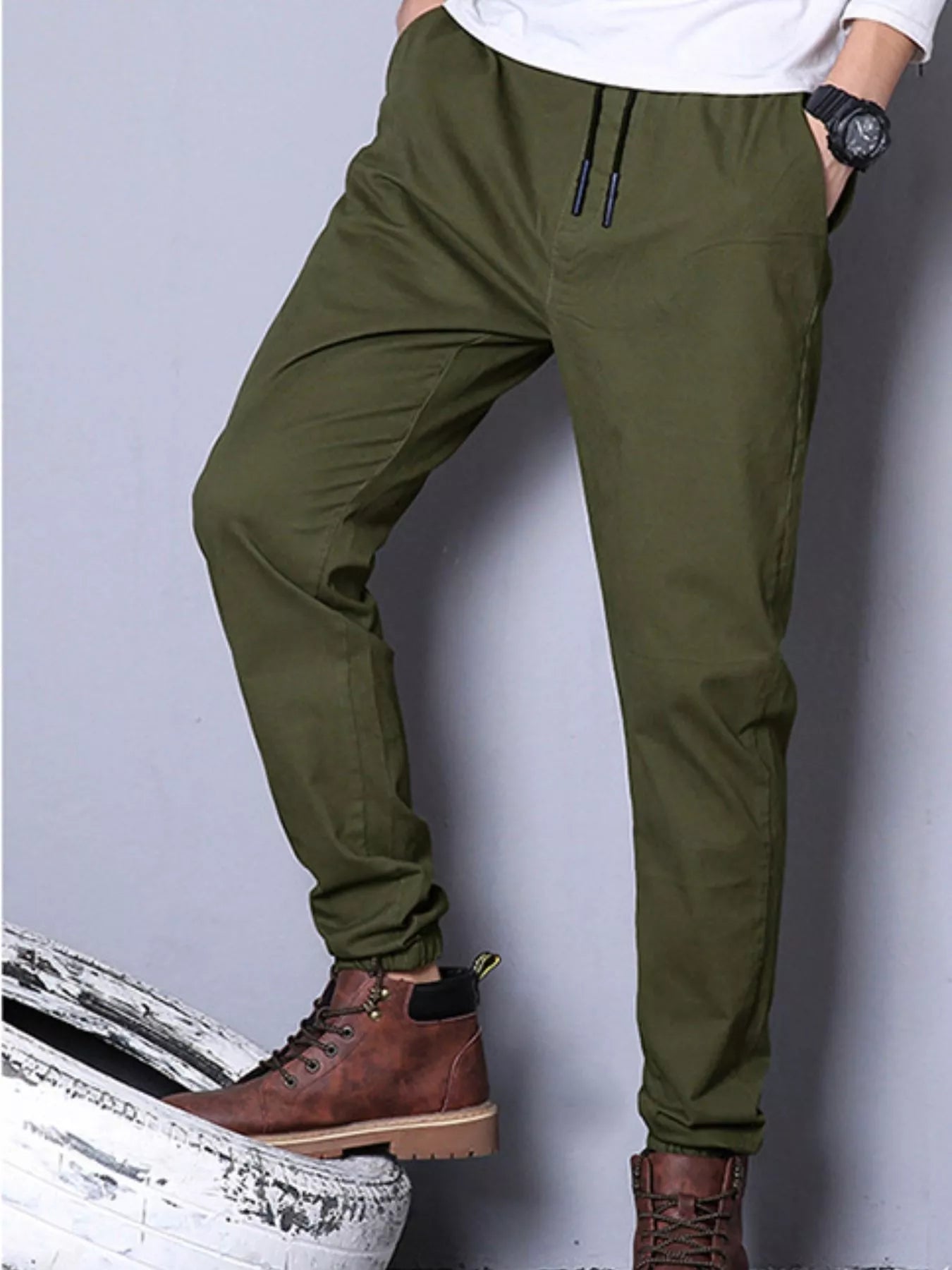 Men's Casual Drawstring Joggers designed for comfort and style at Lookzlike