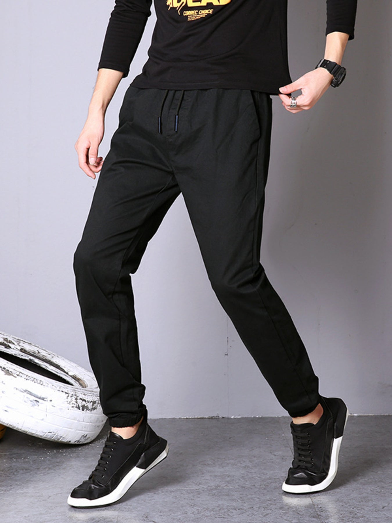 Men's Casual Drawstring Joggers designed for comfort and style at Lookzlike