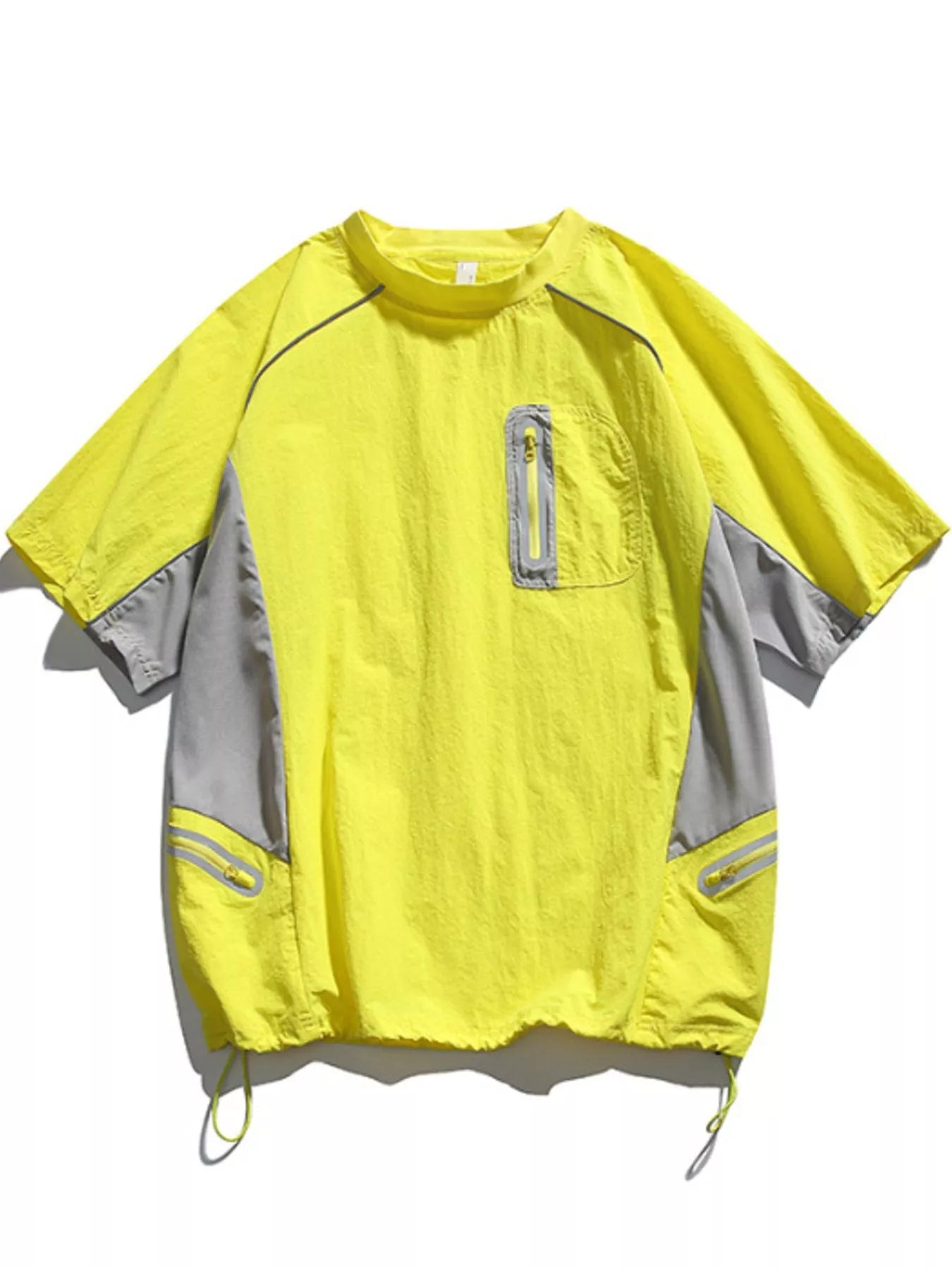 Men's Contrast Round Neck Half Sleeve Active T-Shirt designed for comfort and style at Lookzlike