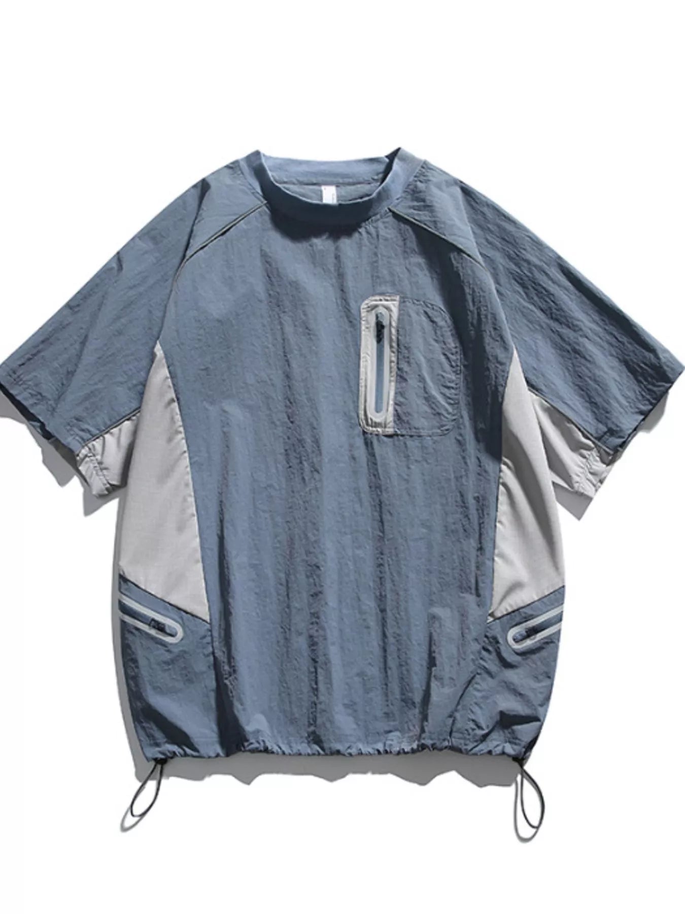 Men's Contrast Round Neck Half Sleeve Active T-Shirt designed for comfort and style at Lookzlike