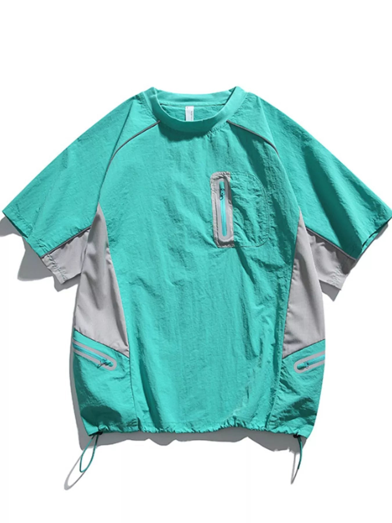 Men's Contrast Round Neck Half Sleeve Active T-Shirt designed for comfort and style at Lookzlike
